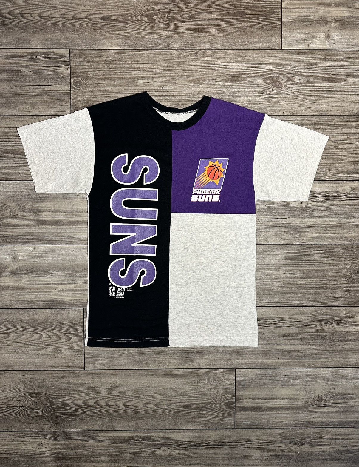 NBA × Vintage Vintage 90's Phoenix Suns Panelled T Shirt Size US L / EU 52-54 / 3 - 1 Thumbnail