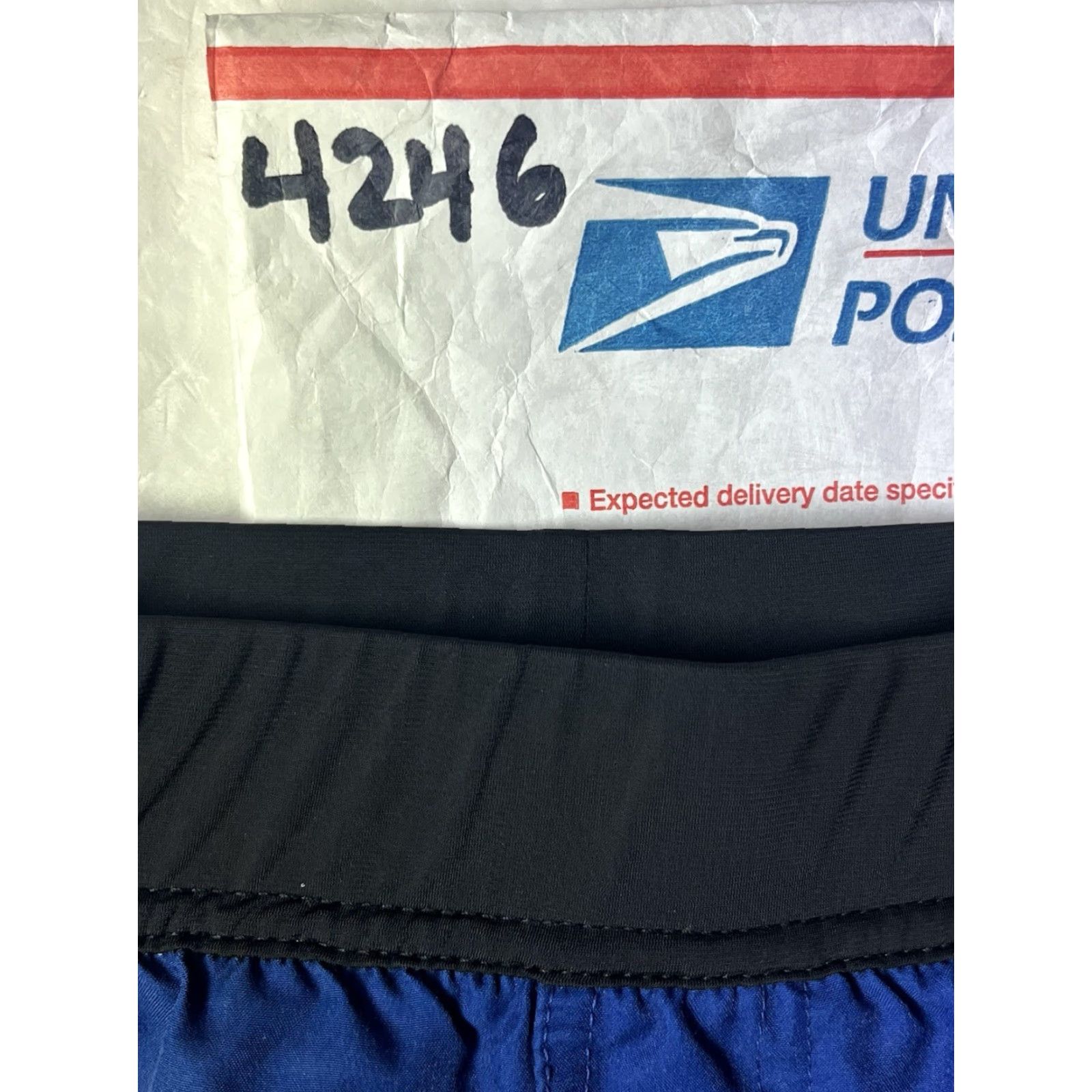 Vintage Tachuntfish Athletic Shorts Blue Men's S Pockets Drawstring Elastic Waist Activewear Running Gym CrossFit Hiking Soccer Weightlifting Size US 29 - 8 Thumbnail