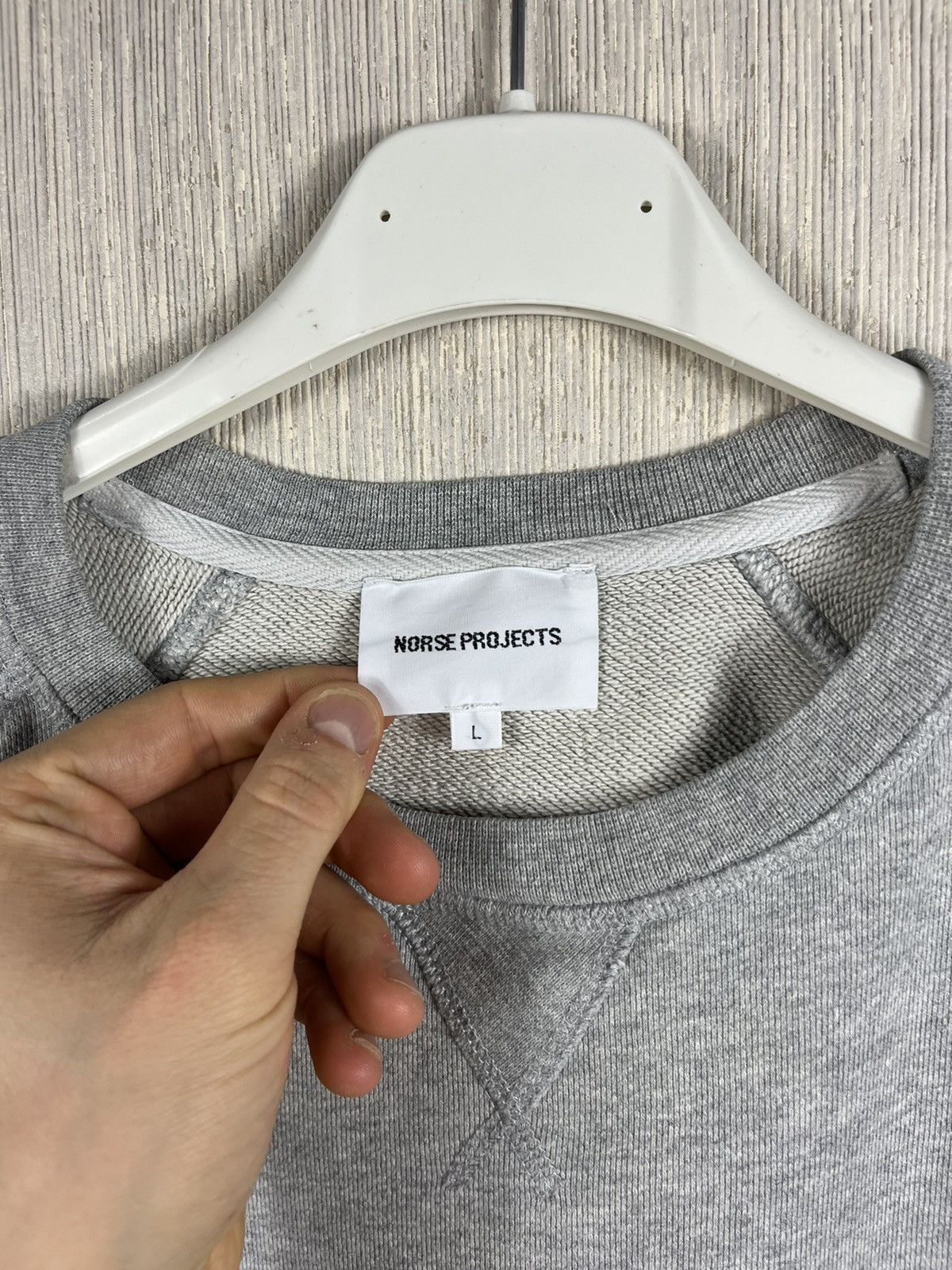 Designer × Norse Projects Norse Projects Ketel Ivy Wave logo sweatshirt crewneck basic Size US L / EU 52-54 / 3 - 10 Thumbnail