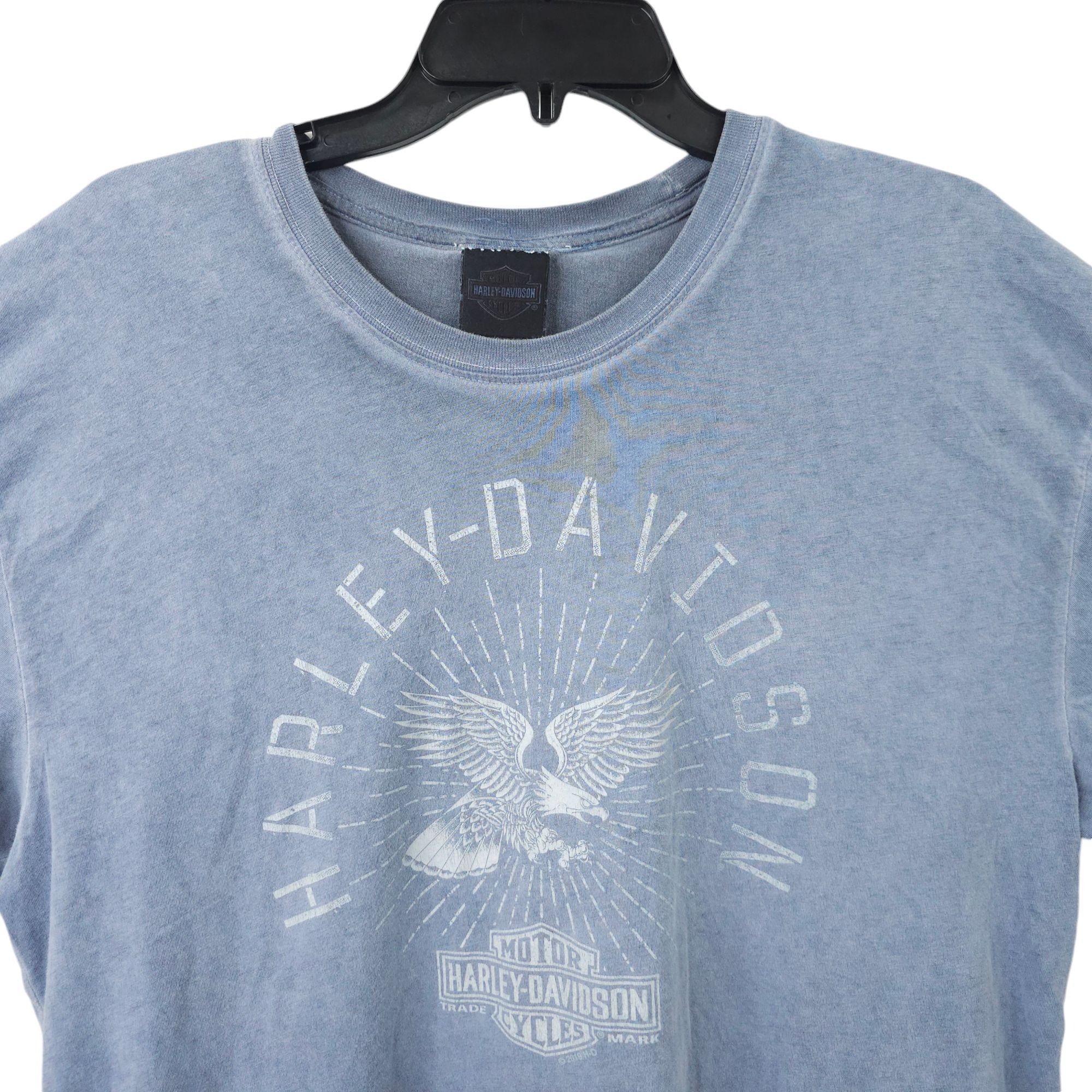 Harley Davidson Harley Davidson T Shirt Mens XL Double Sided Light Gray Size US XL / EU 56 / 4 - 14 Thumbnail