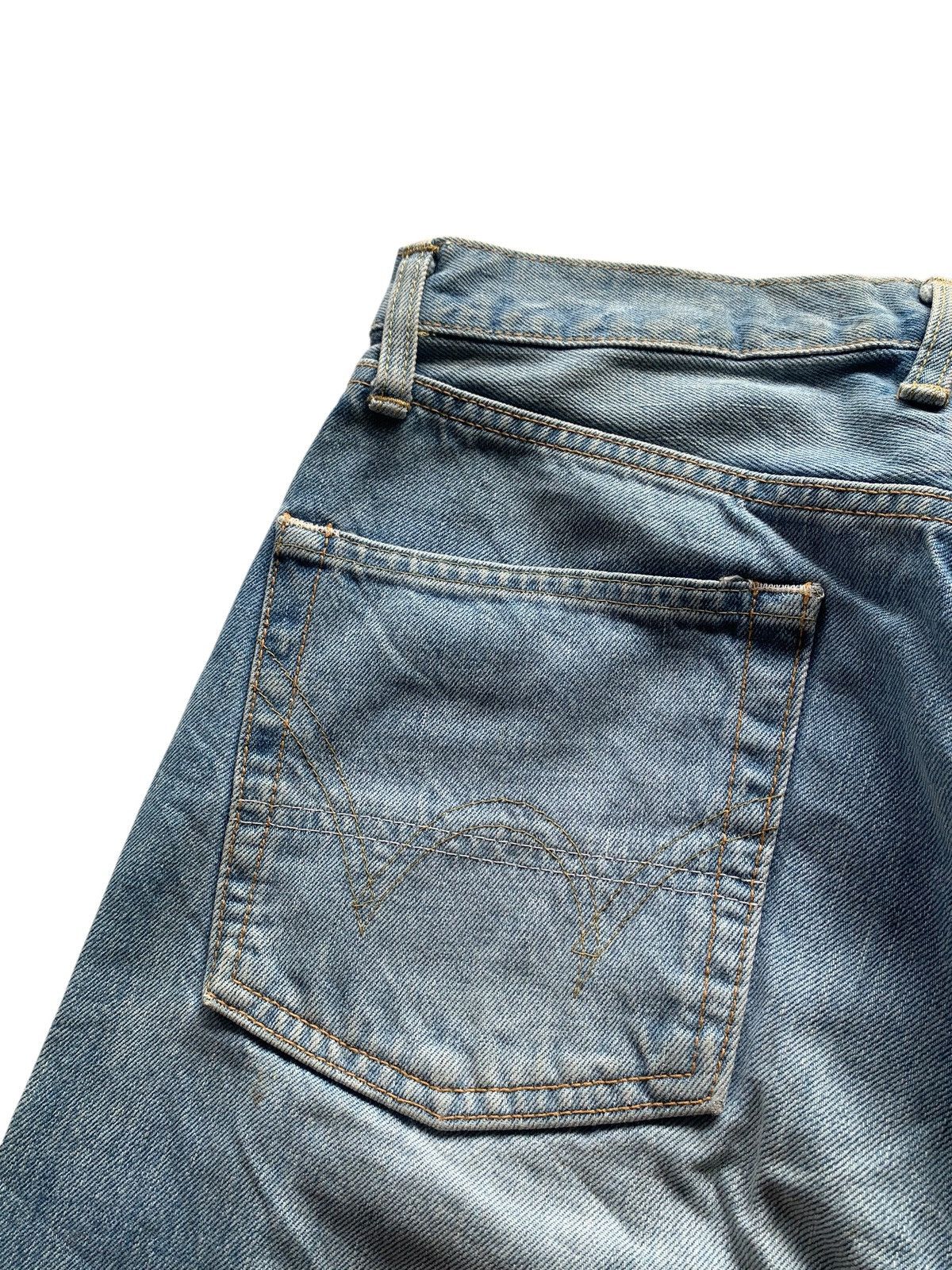 Kapital VINTAGE EDWIN 505X SELVEDGE BAGGY JAPANESE DISTRESSED DENIM Size US 29 - 12 Thumbnail