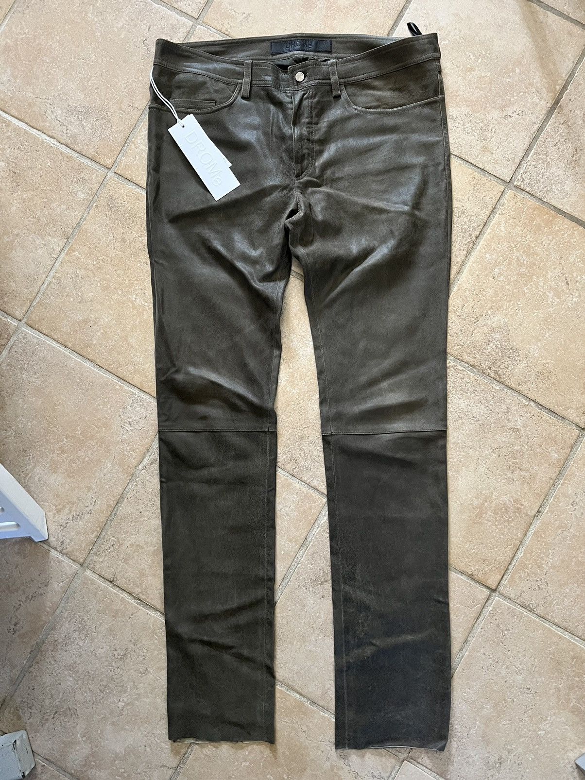Drome real leather trousers, Italian size XXL Size US 40 / EU 56 - 2 Thumbnail