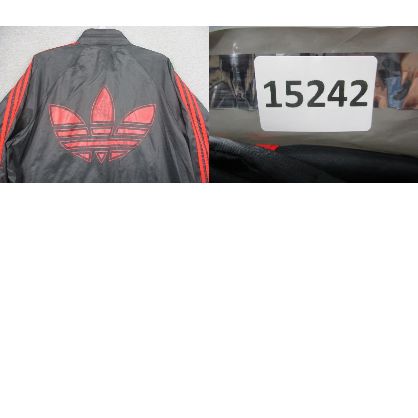 Adidas Vintage Adidas Track Jacket Windbreaker Mens Large Black 90s Trefoil Zip Full Zip Pockets 80s 90s Adidas Originals Size US L / EU 52-54 / 3 - 9 Thumbnail