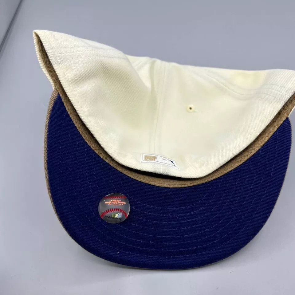 New Era Brooklyn Dodgers Hat Men 7 5/8 59Fifty MLB Fitted Cap New Size ONE SIZE - 5 Thumbnail