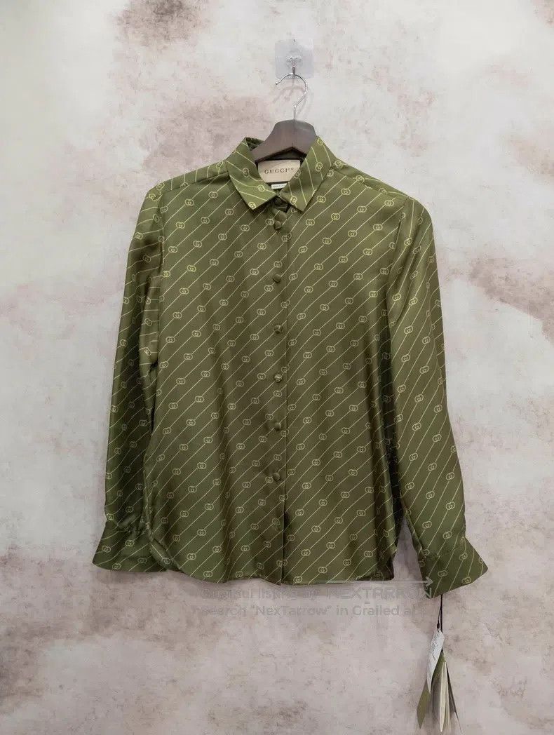 Gucci Gucci 100 Special Series Full Print Long-sleeved Shirt Size XS / US 0-2 / IT 36-38 - 1 Thumbnail