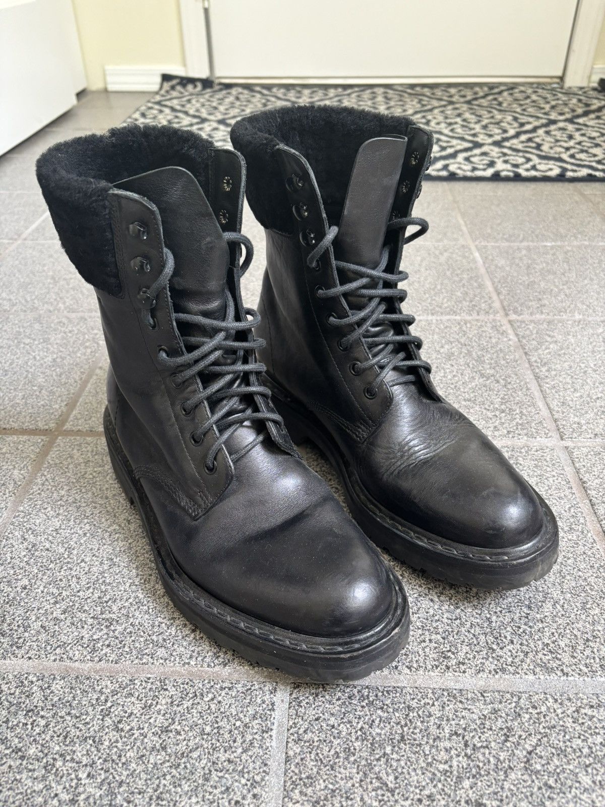 Saint Laurent Combat Boots | Grailed