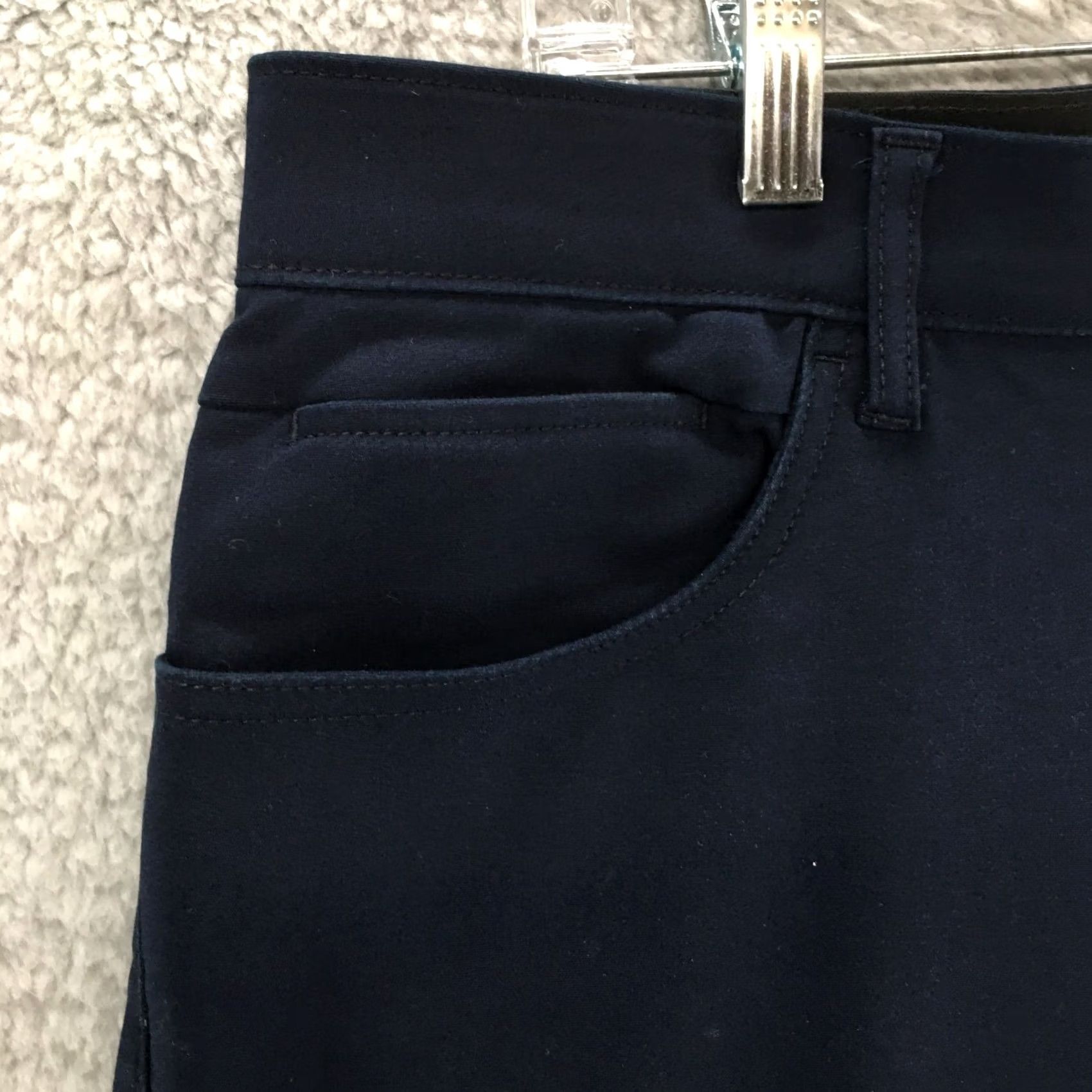 Calvin Klein Calvin Klein Pants Womens 38x30 Blue High Rise Zip Fly Chino Straight Regular Front Flat Vintage: No Size 26" / US 2 / IT 38 - 3 Thumbnail