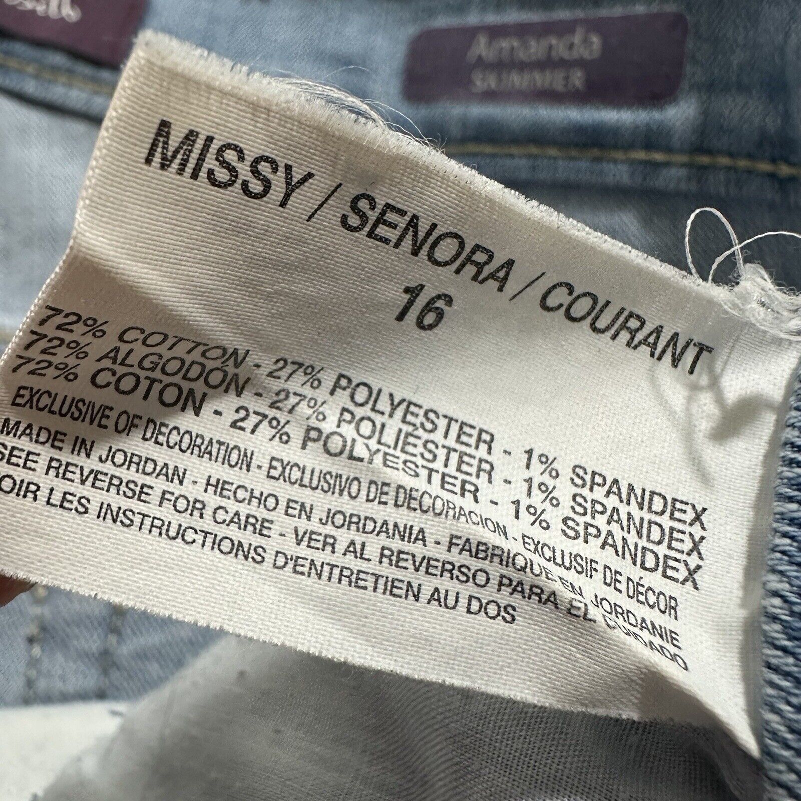 Gloria Vanderbilt Gloria Vanderbilt 16 Light Blue Capri Denim Jeans Size 38" / US 16 / IT 52 - 5 Thumbnail