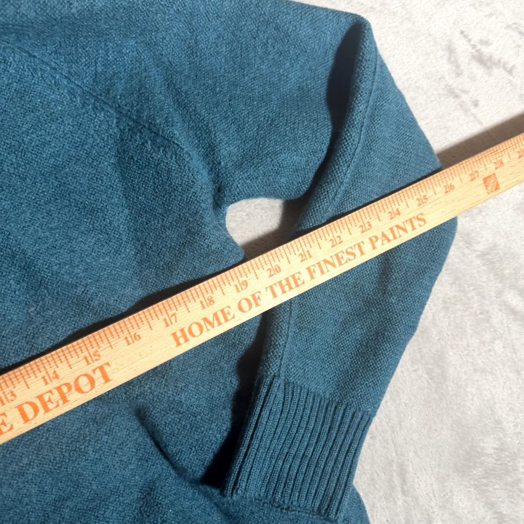 Vintage Sheep INC Sweater Mens Pullover Crew Neck Blue 100% Merino Wool Classic Knit Tight-Knit Hand Wash Only Yellow Circle Logo (3) Size US S / EU 44-46 / 1 - 7 Thumbnail