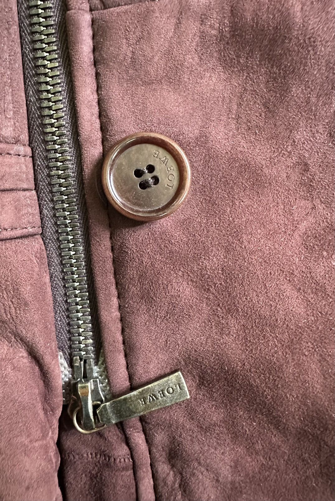Loewe ❤️VINTAGE❤️ LOEWE LEATHER SHEARSLING LONG JACKETS Size S / US 4 / IT 40 - 6 Thumbnail