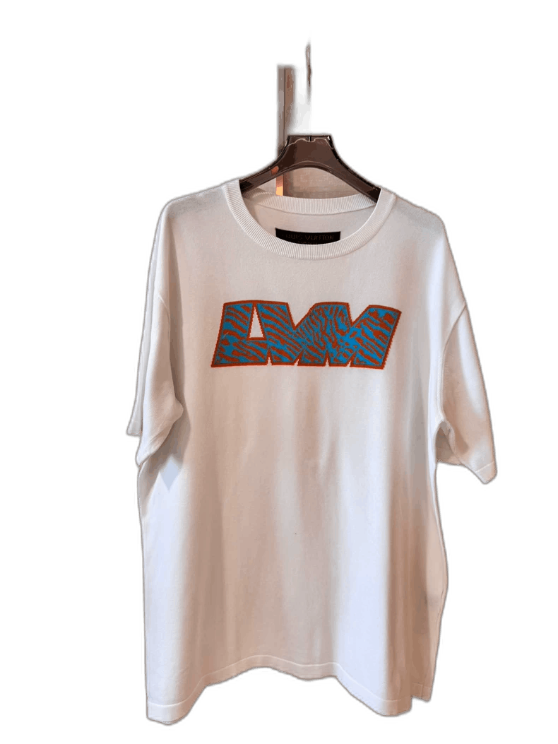Louis Vuitton LV white orange tiger pattern short sleeve-2507 Size US L / EU 52-54 / 3 - 1 Thumbnail