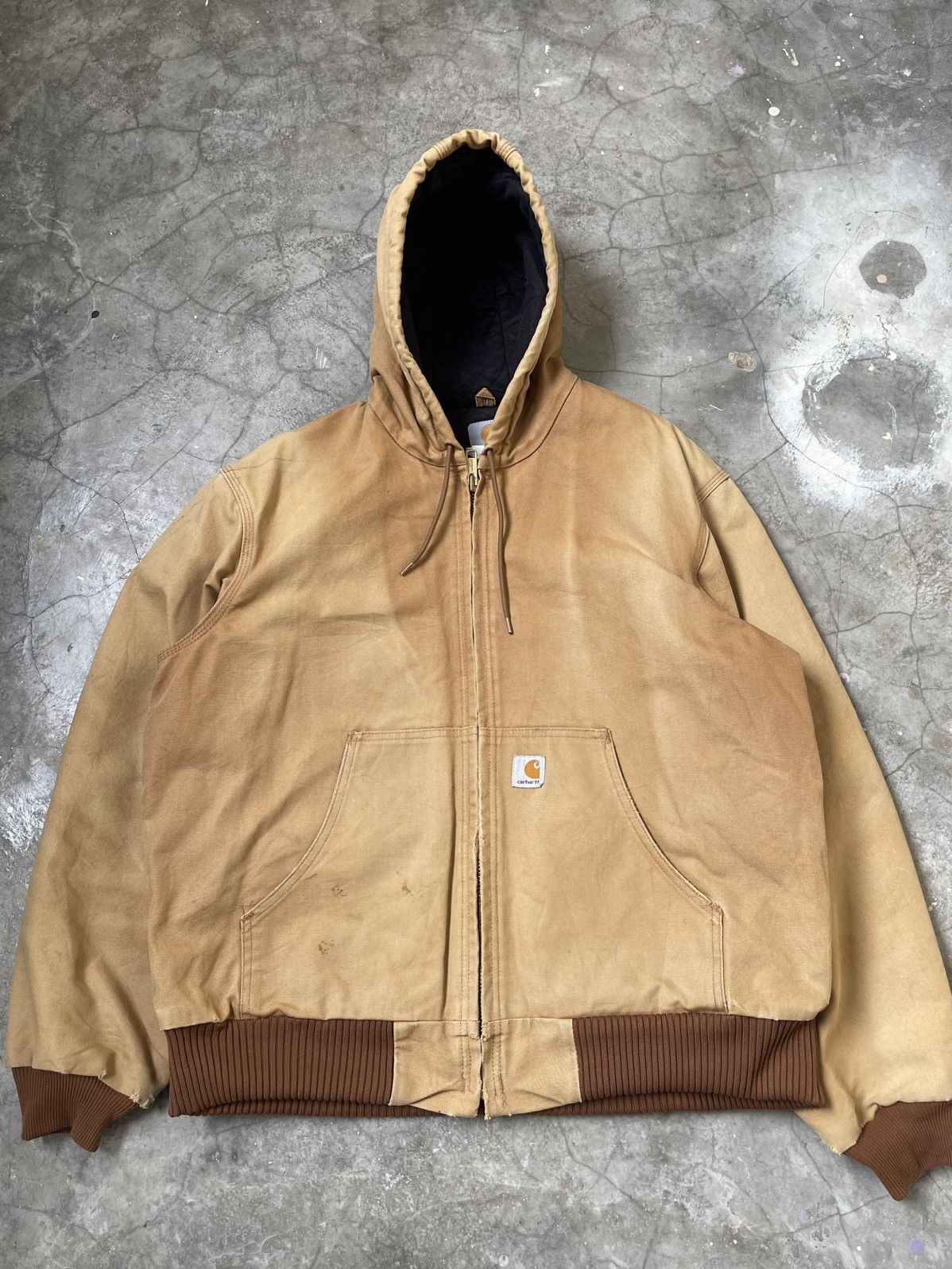 Carhartt Carhartt Active Jacket Hooded Brown Canvas Size US L / EU 52-54 / 3 - 1 Thumbnail