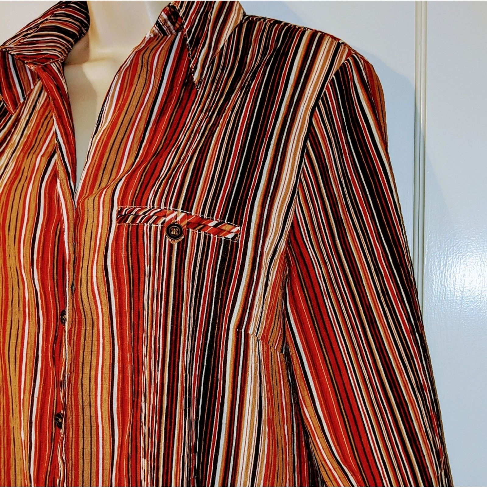 Other Allison Daley 3/4 Sleeve Button Shirt Size 12 Petite Size XL / US 12-14 / IT 48-50 - 2 Thumbnail