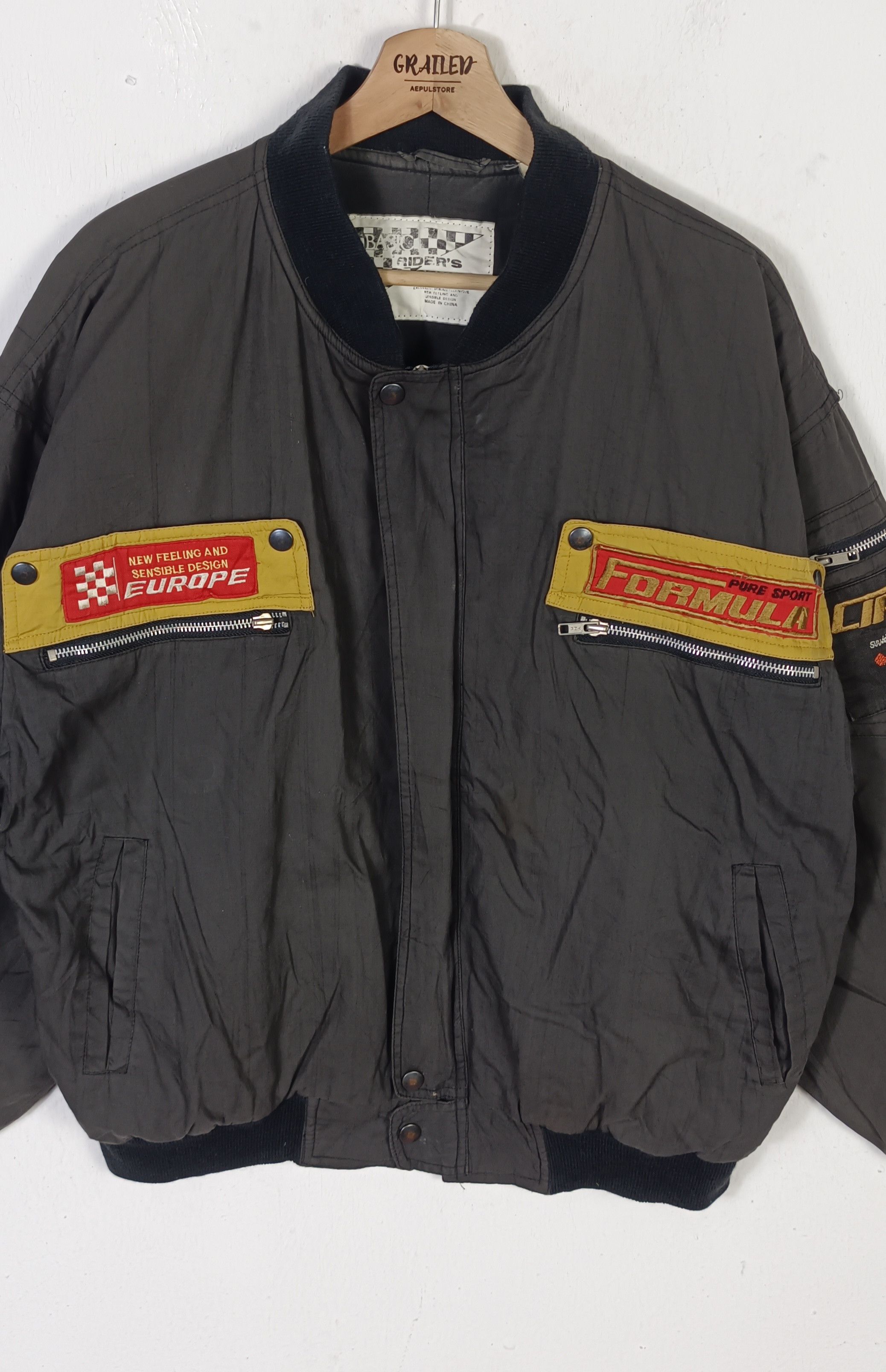 Japanese Brand × Sports Specialties Vintage 🔥 Basic Rider's Bomber Jacket Formula Circuit Size US XL / EU 56 / 4 - 3 Thumbnail