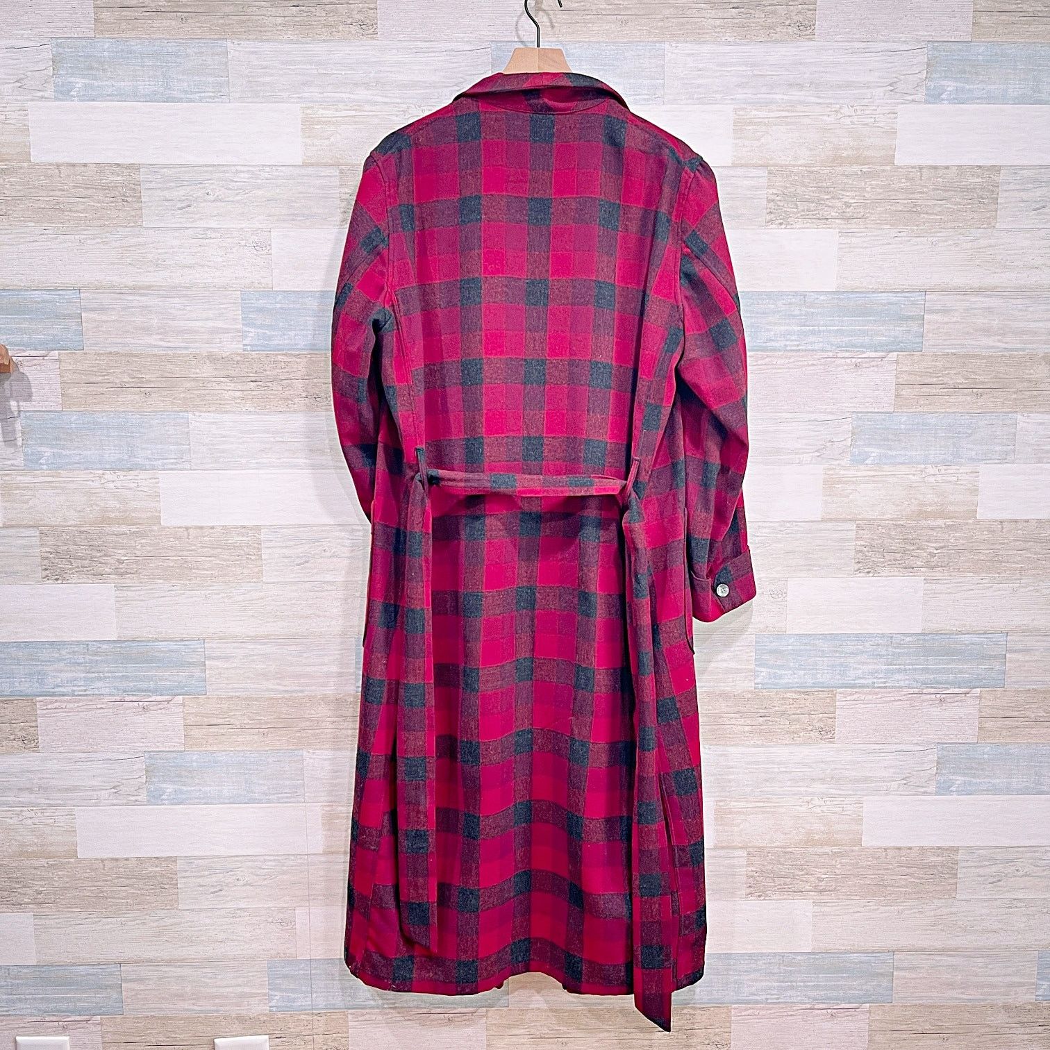 Pendleton Pendleton Vintage Wool Robe Red Gray Plaid Mens Medium Size US M / EU 48-50 / 2 - 5 Thumbnail