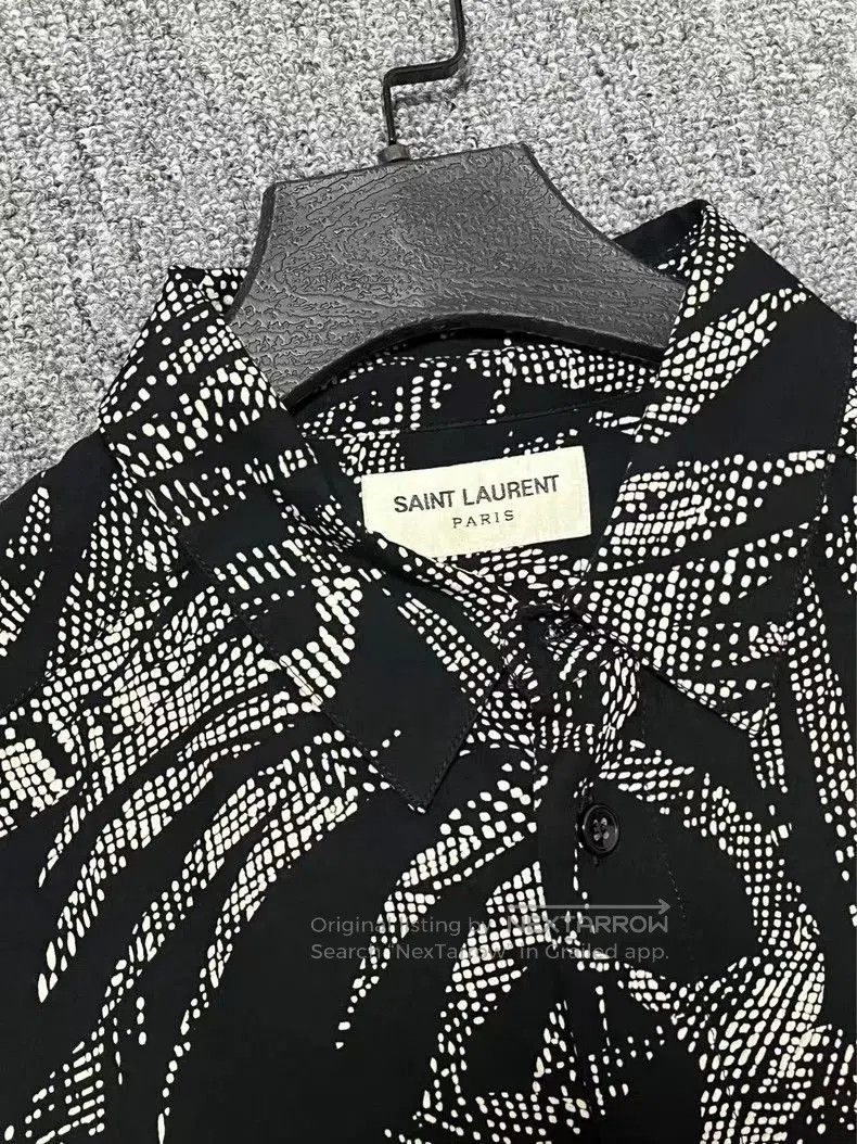 Saint Laurent Paris Saint Laurent Palm Tree Print Casual Shirt. Size US XS / EU 42 / 0 - 4 Thumbnail