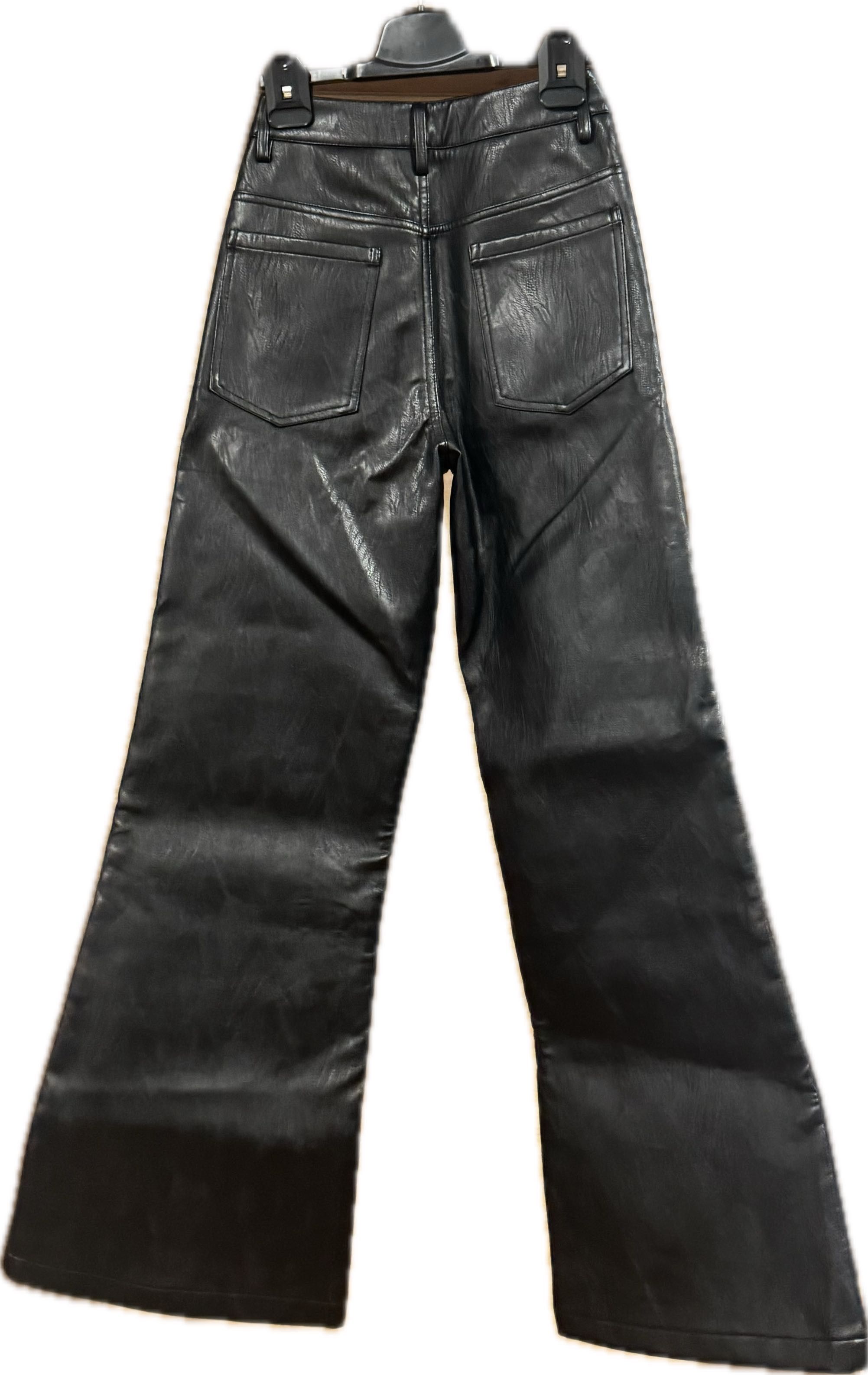 Ranger Cartel ranger cartel black flared leather pants Size US 30 / EU 46 - 2 Thumbnail