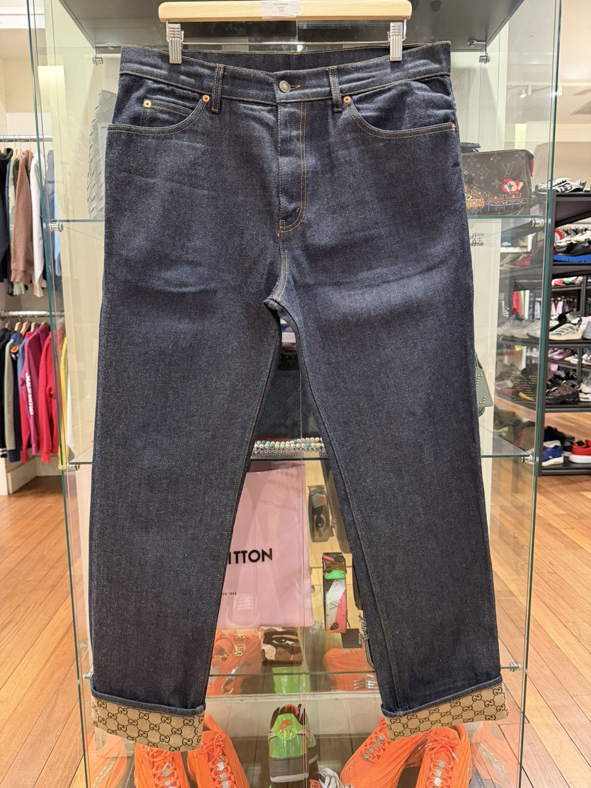 Gucci Gucci Monogram Cuff Denim Jeans Size US 38 / EU 54 - 1 Thumbnail