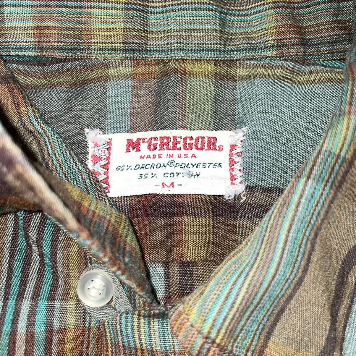 McGregor MCGREGOR 1950s Button Up Plaid Shirt Size US M / EU 48-50 / 2 - 2 Thumbnail