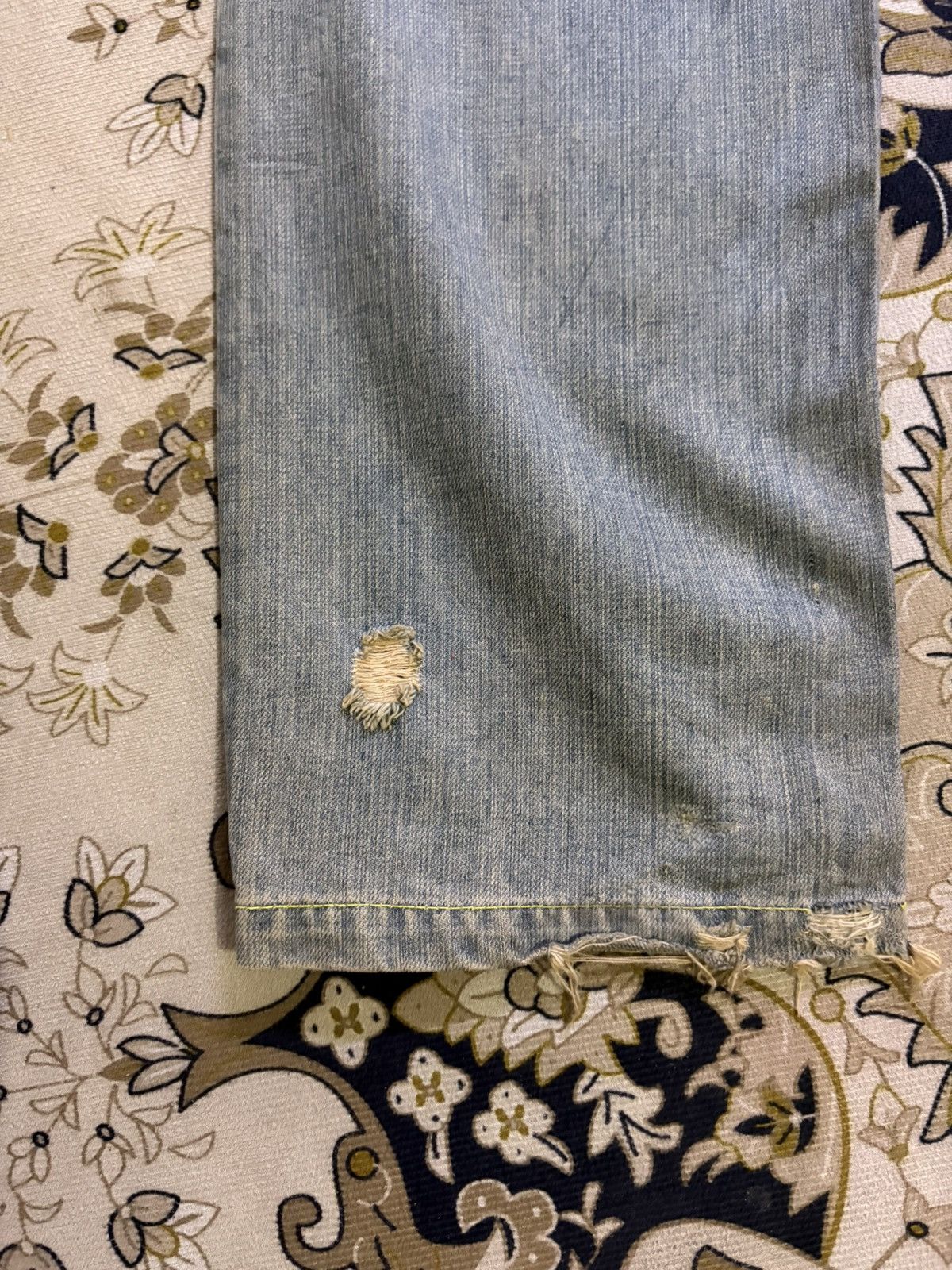 Gotcha × Vintage Vintage Japanese Brand Gotcha Back Side Leather Pocket Denim Size US 31 - 12 Thumbnail