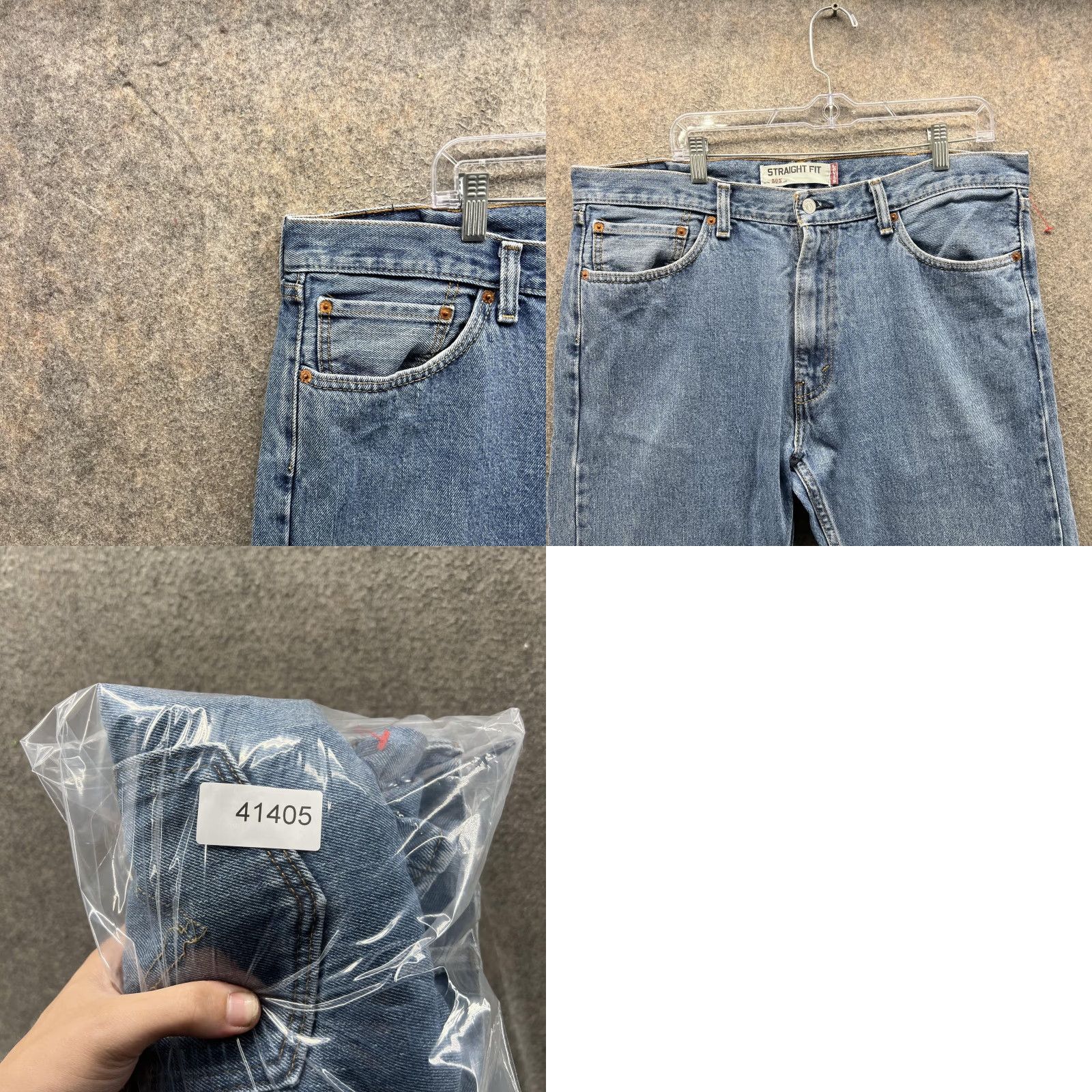 Levi's Levis 505 Jeans Mens 38x30 Blue Straight Denim Medium Wash Casual Pants Regular Fit Size 38 Men Jeans Levis 505 Straight Size US 38 / EU 54 - 8 Thumbnail