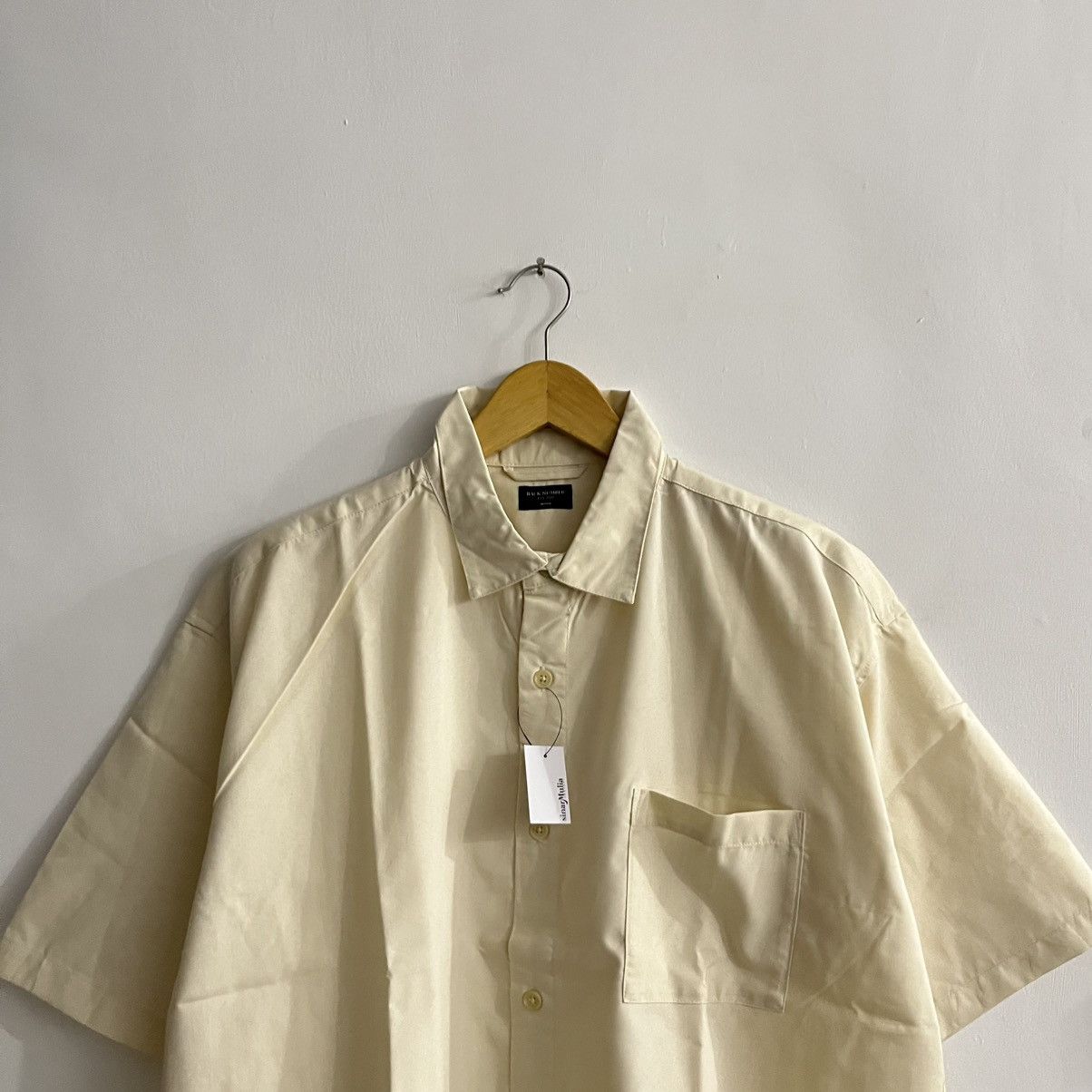 Issey Miyake Back Number - Basic Short Sleeve Shirt Size US M / EU 48-50 / 2 - 2 Thumbnail