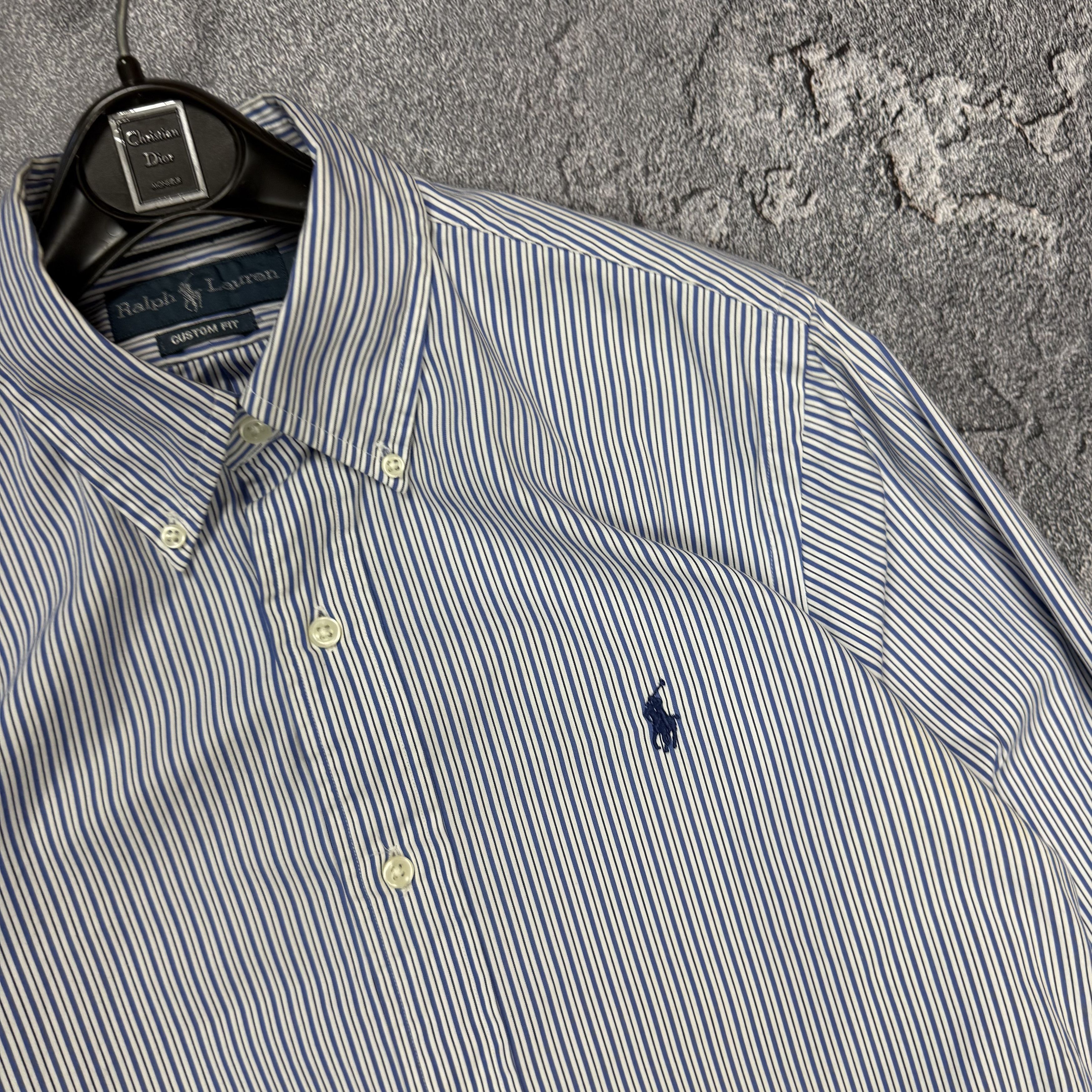 Polo Ralph Lauren Vintage Polo Ralph Lauren Shirt Blue White Stripe Classic S Size US S / EU 44-46 / 1 - 3 Thumbnail