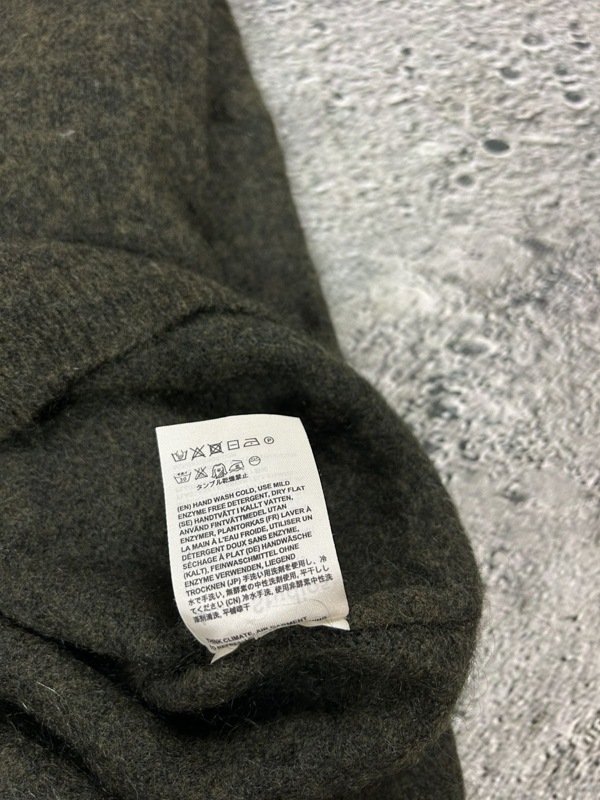 Acne Studios Acne Studios mohair sweater dramatic moh khaki Size US S / EU 44-46 / 1 - 4 Thumbnail
