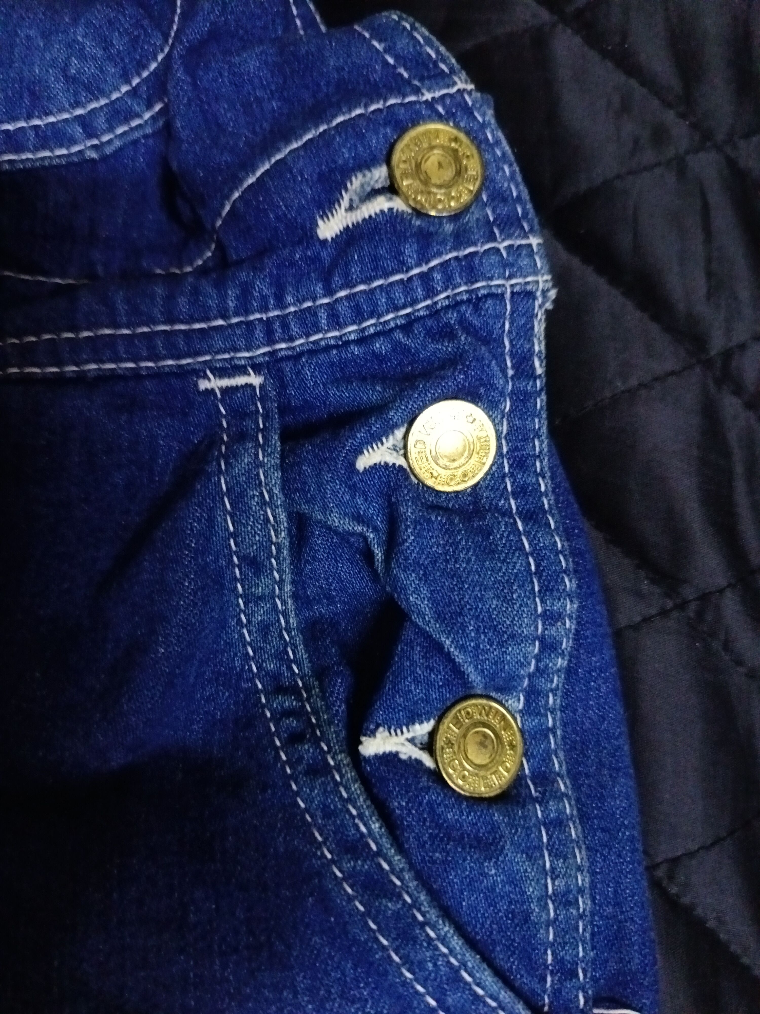 Edwin × Japanese Brand Edwin Vintage Carpenter Denim Overalls Size US 32 / EU 48 - 4 Thumbnail