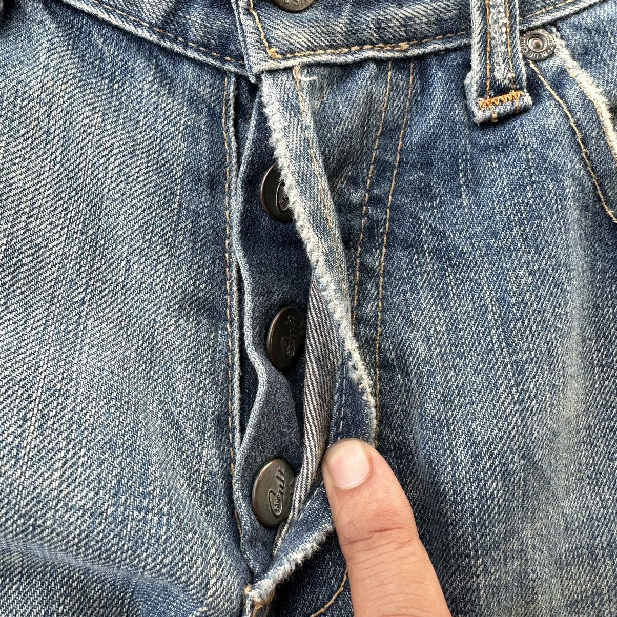 If Six Was Nine Blue Cult Made in Usa Flare Distressed Denim D671 Size US 30 / EU 46 - 15 Thumbnail