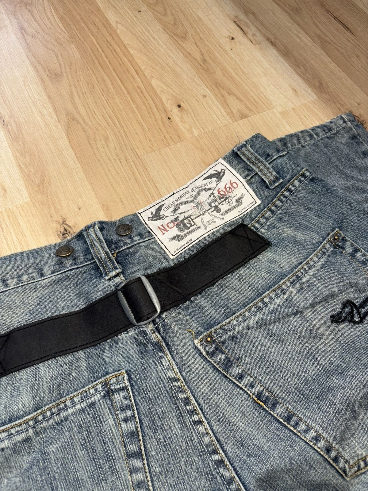 Cheap Monday × Vintage Cheap Monday #666 trash wear Rare Size US 34 / EU 50 - 3 Thumbnail