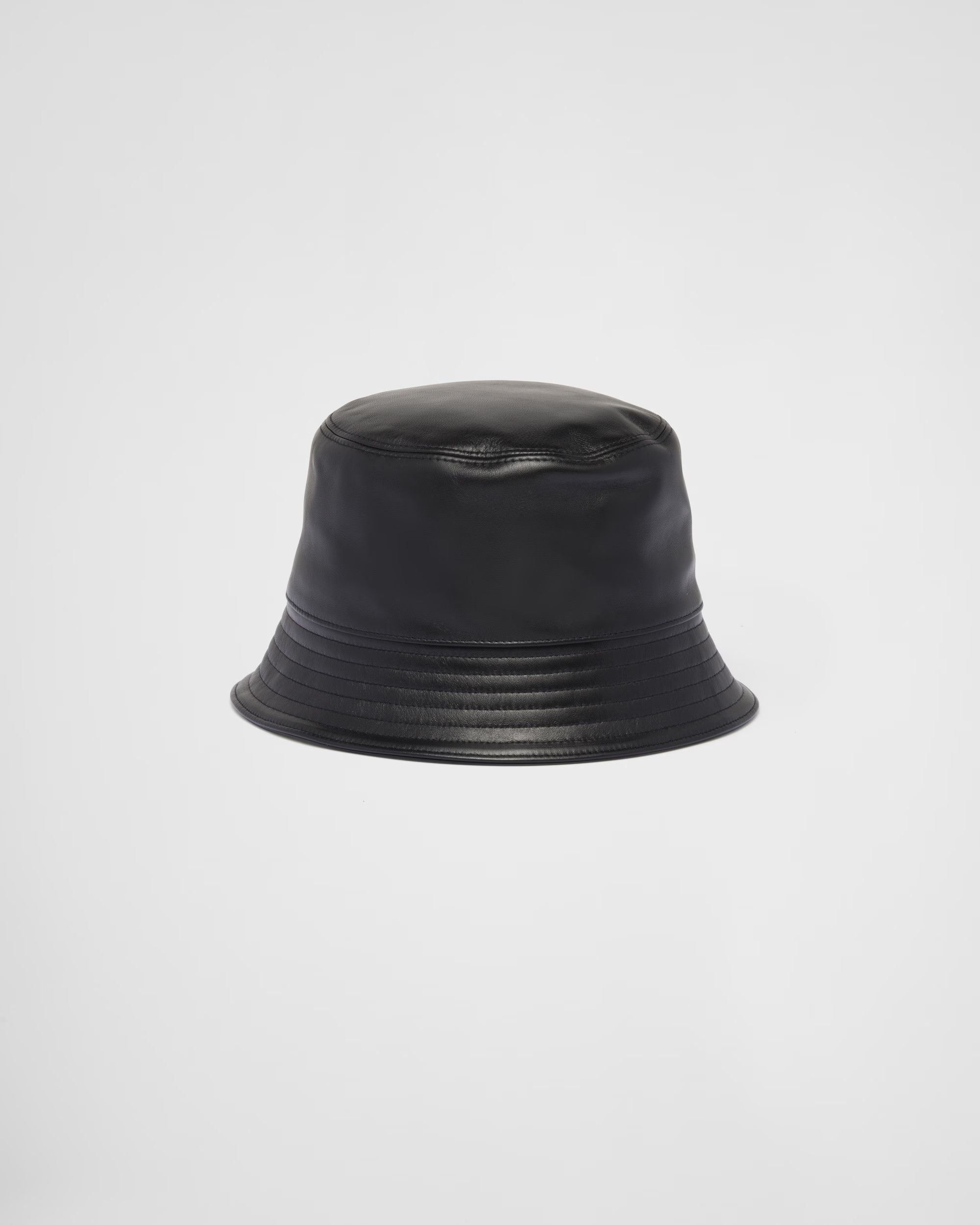 Prada Prada Nappa leather bucket hat Size Medium Size ONE SIZE - 12 Thumbnail