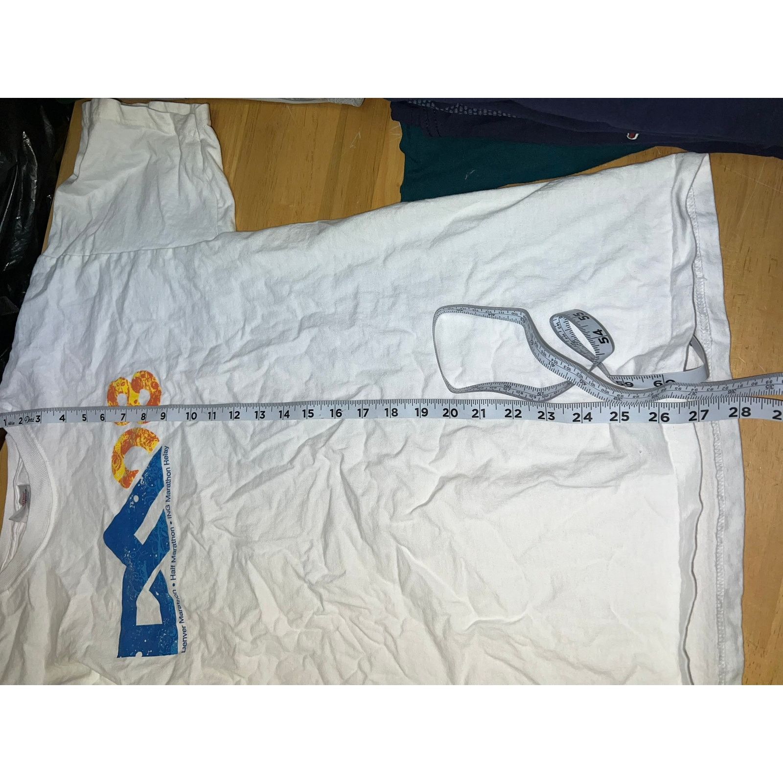 Hanes Denver Marathon Shirt DM 08 Running Run Colorado CO Shirt L Size US L / EU 52-54 / 3 - 9 Thumbnail