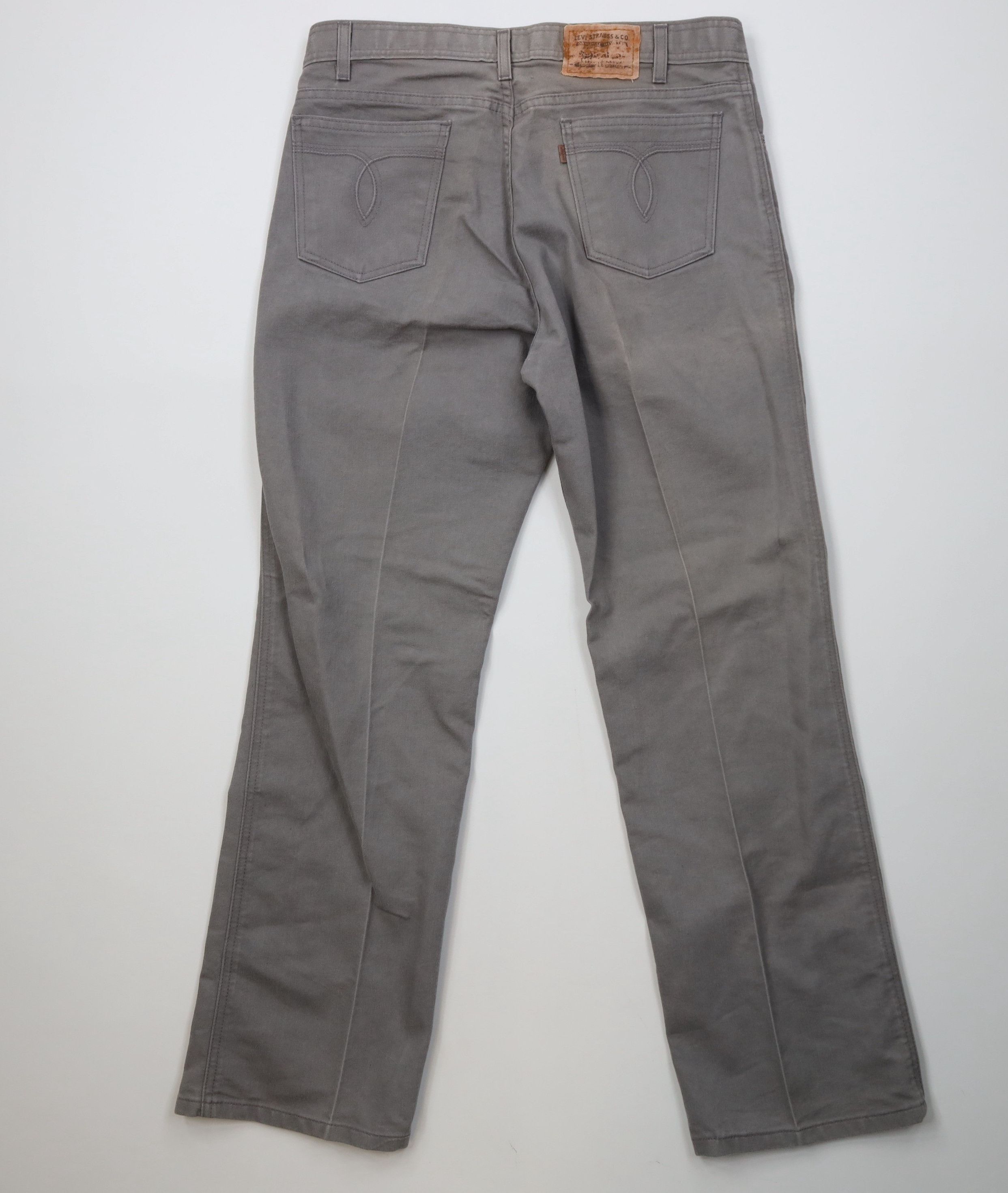 Levi's Vintage Y2K Levis Flared Bootcut Chamois Cloth Pants Gray Size US 34 / EU 50 - 10 Thumbnail