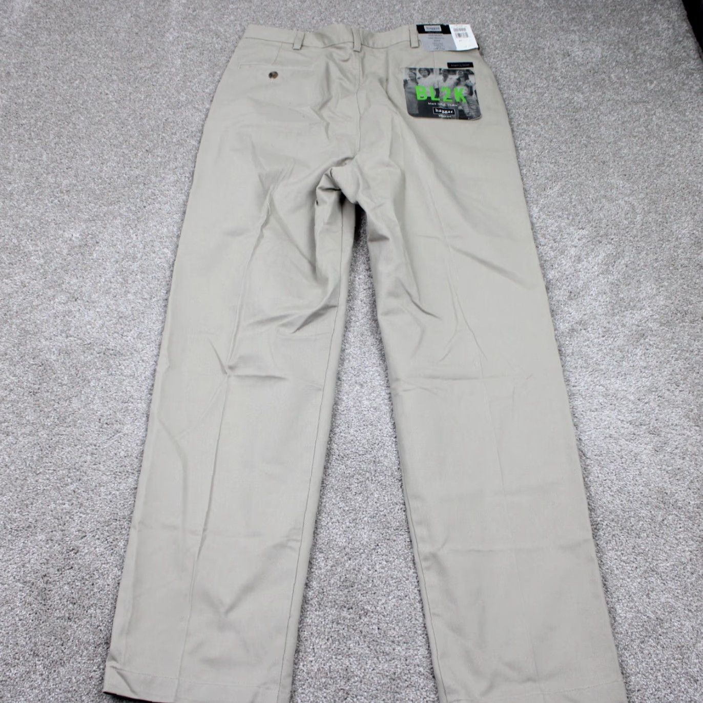 Haggar Haggar Black Label Chino Pants Mens 34x34 Black - Regular, Straight, Pleated, Wool Blend, NWT, 100% Cotton, Vintage: No Size US 34 / EU 50 - 6 Thumbnail