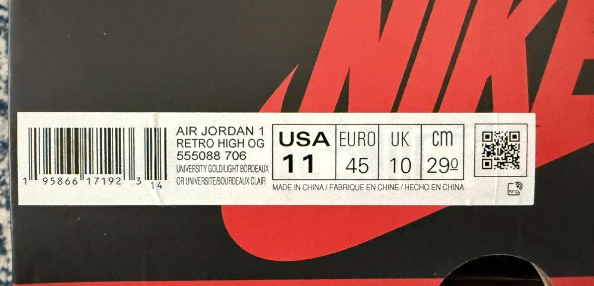 Jordan Brand Air Jordan 1 High OG ‘Brotherhood’ – Size 11 Size US 11 / EU 44 - 5 Thumbnail