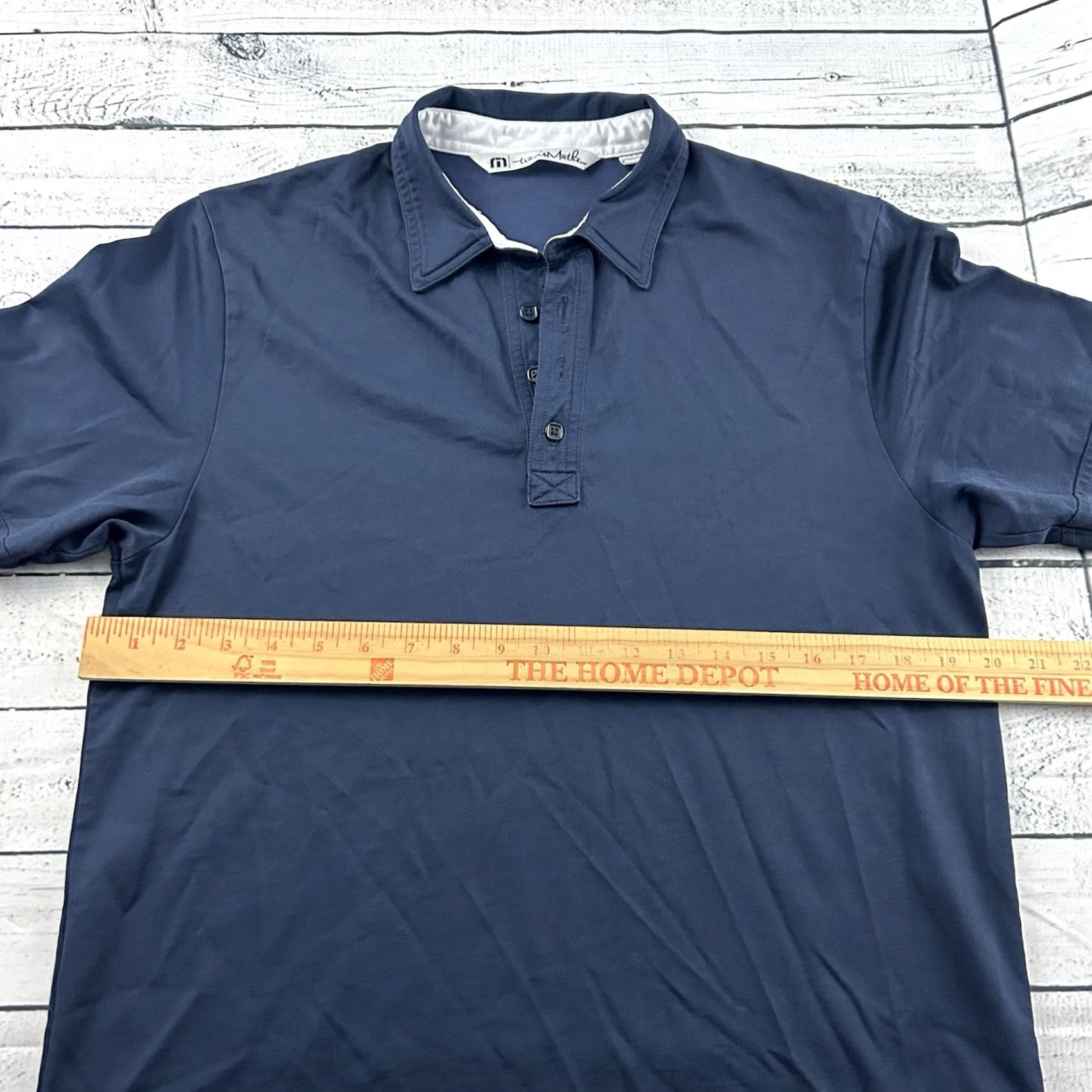 TravisMathew Travis Mathew Short Sleeve Golf Polo Shirt Men's M Blue Shirt Size US M / EU 48-50 / 2 - 4 Thumbnail