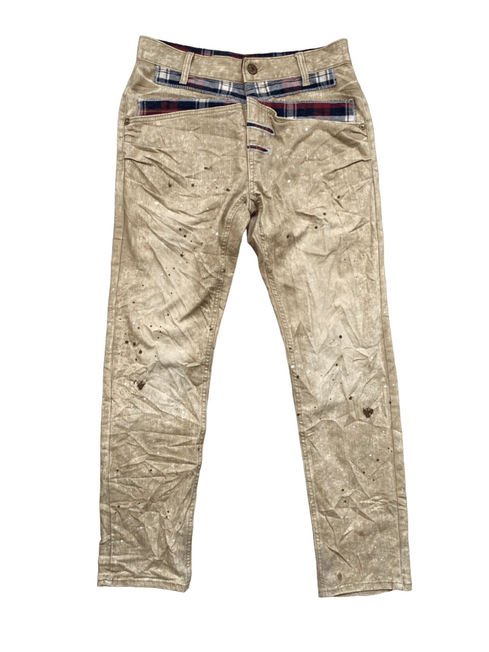 image of Hysteric Glamour x If Six Was Nine Japanese I.l Denim Splatter Bush Pants in Splattered (Size 31)