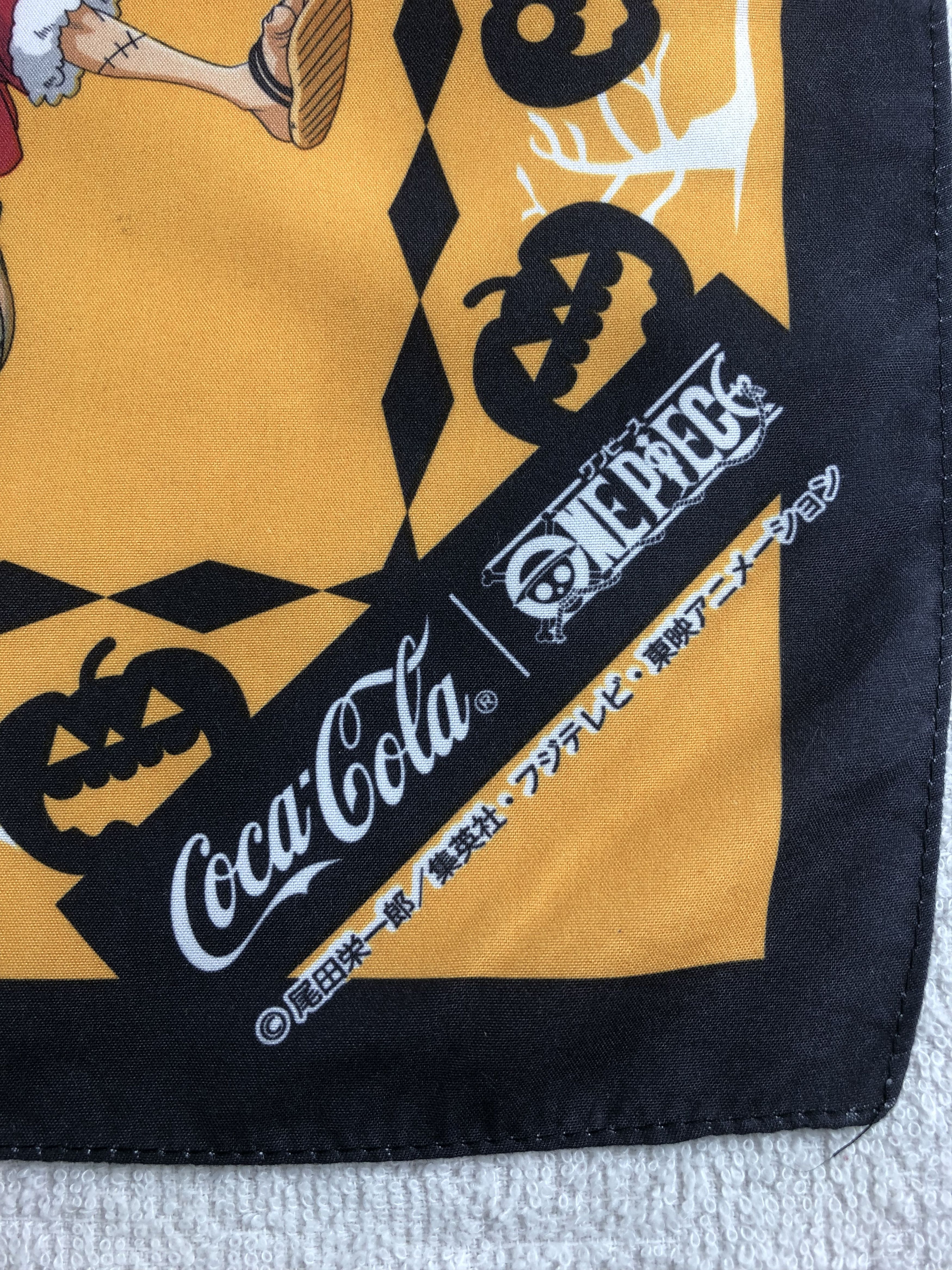 Anime One Piece X Coca Cola Handkerchief / Bandana / Neckerchief Size ONE SIZE - 5 Thumbnail