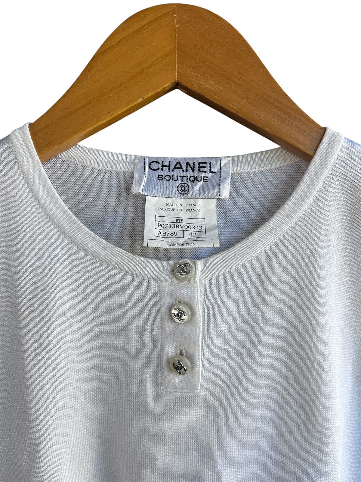 Chanel Chanel Tank Top Button 1998 Size US M / EU 48-50 / 2 - 4 Thumbnail