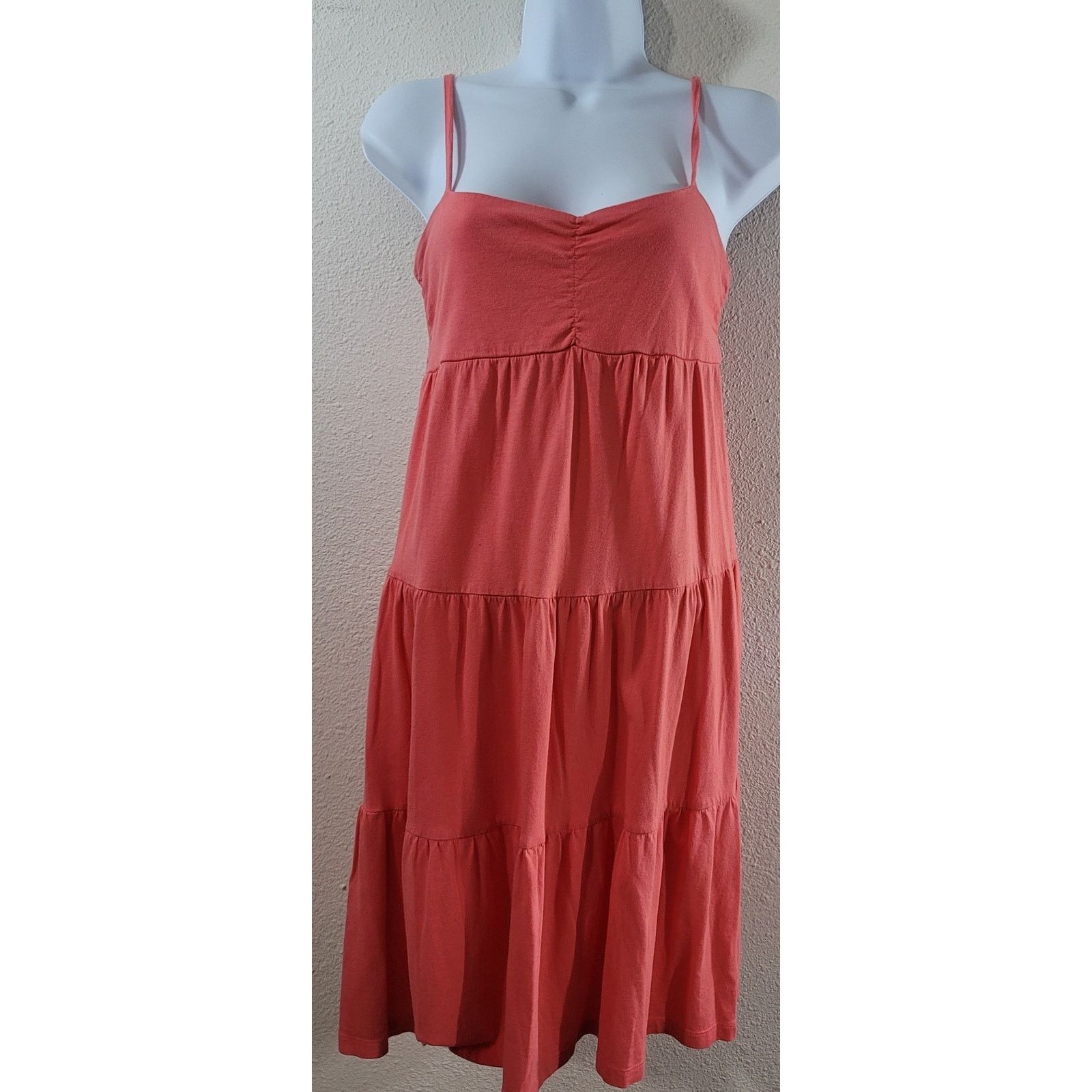 Old Navy Old Navy Coral Orange Spaghetti Strap A Line Mini Dress XS Size XS / US 0-2 / IT 36-38 - 1 Thumbnail