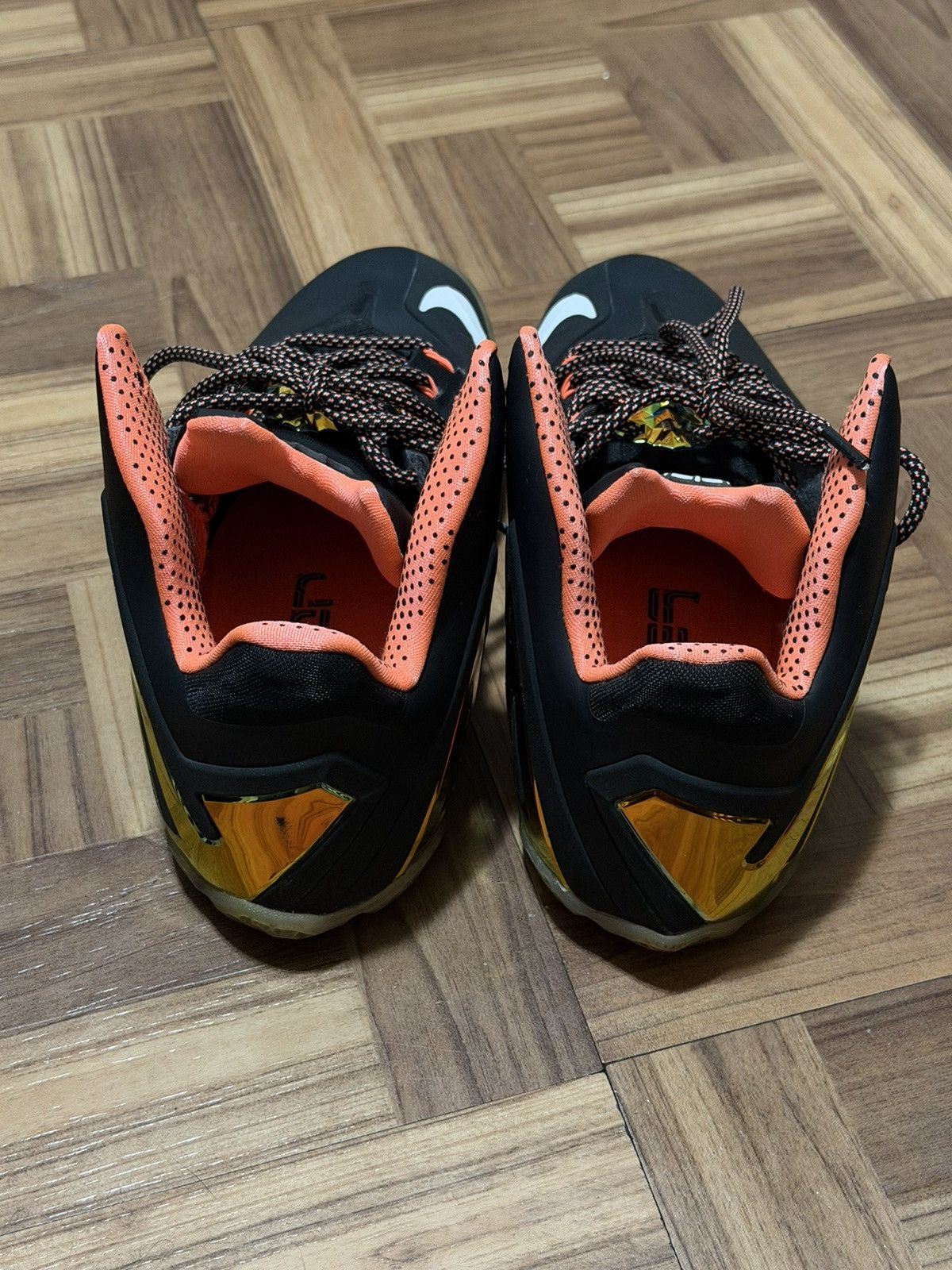 Nike Nike LeBron 11 Elite Black Gold Size US 10.5 / EU 43-44 - 4 Thumbnail