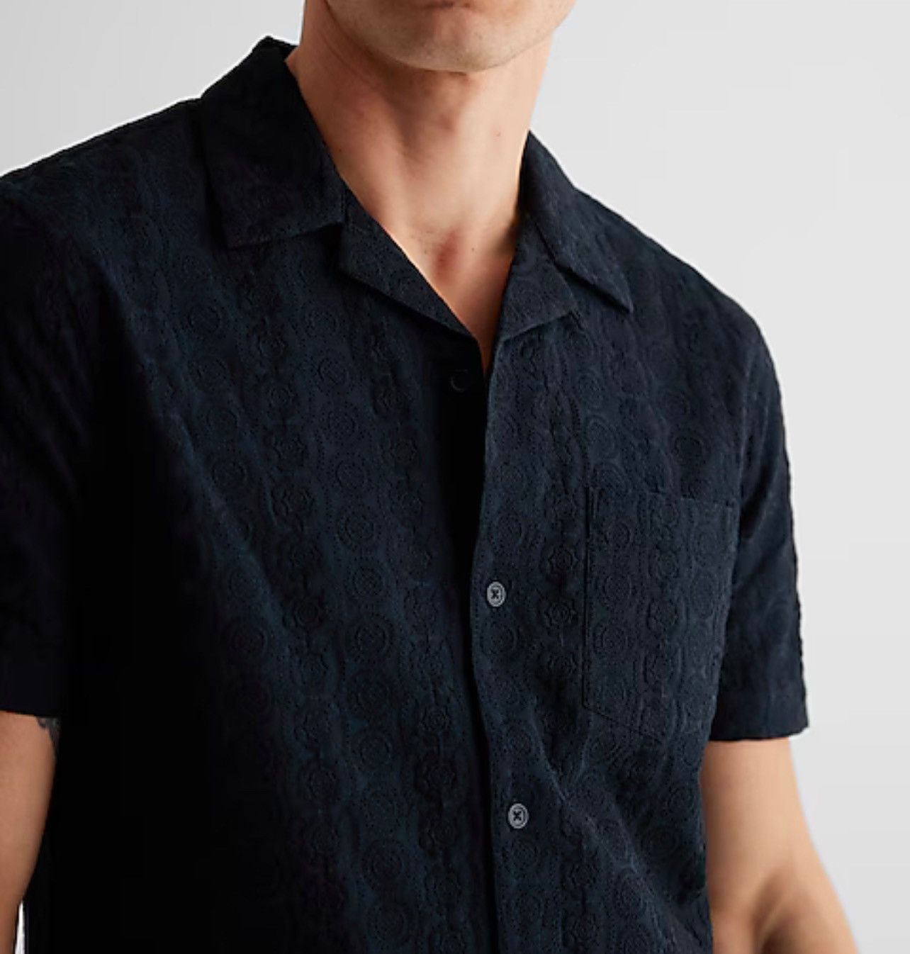 Express Express embroidered Black shirt Size US XS / EU 42 / 0 - 2 Thumbnail