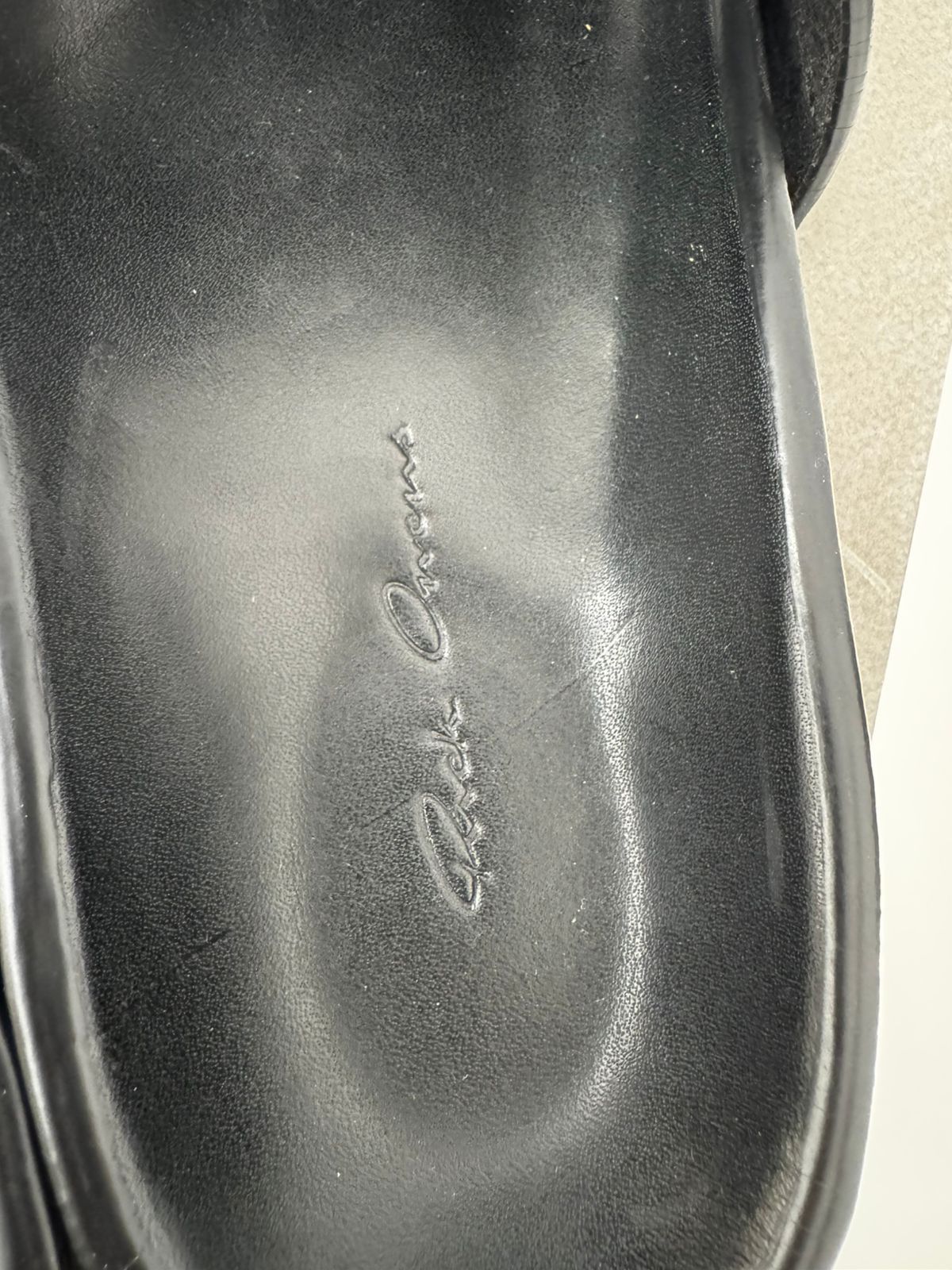 Rick Owens RICK OWENS LEATHER SLIDES Size US 8 / EU 41 - 5 Thumbnail