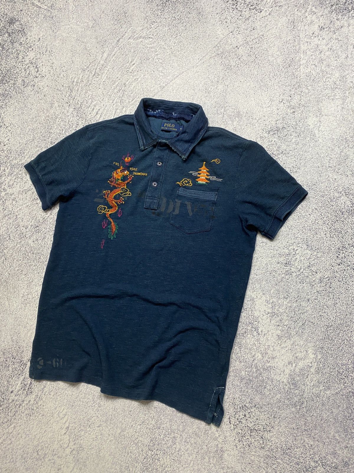 90s Ralph lauren rayon shirt ”Dragon” | sui &