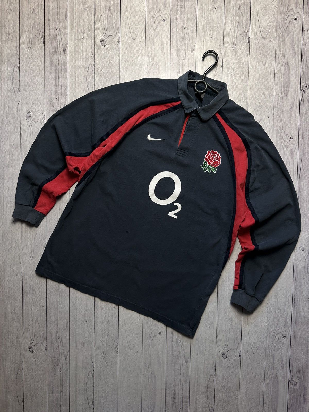 Vintage Vintage Nike Rugby Jersey England size XL Size US XL / EU 56 / 4 - 1 Thumbnail
