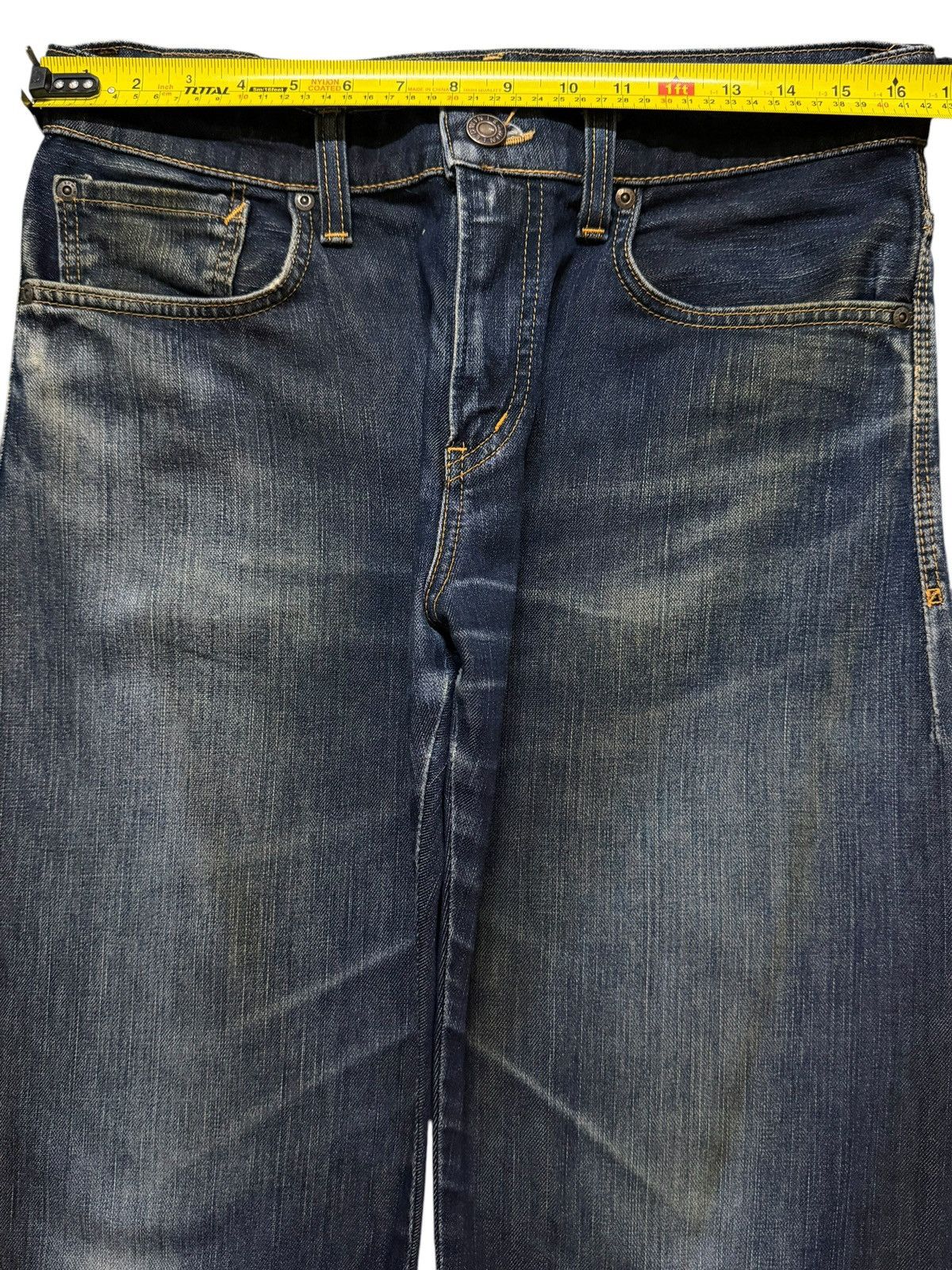 Edwin Vintage 90s Japan Edwin Blue Faded Wash Relaxed Loose Jeans Size US 32 / EU 48 - 9 Thumbnail