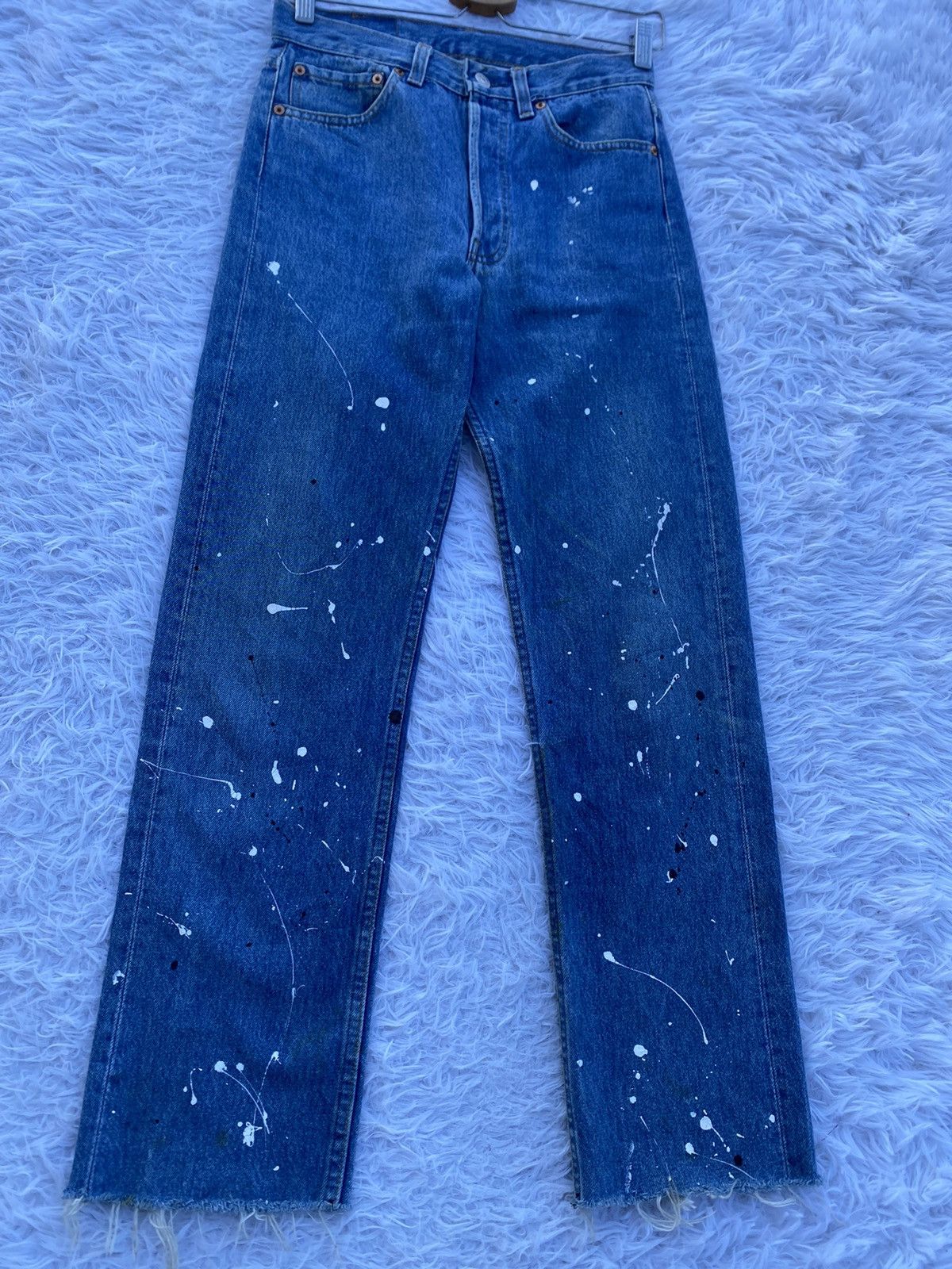 Levi's Rare Vintage Levi’s 501 Paints Splatter Denim Jeans Size US 28 / EU 44 - 6 Thumbnail