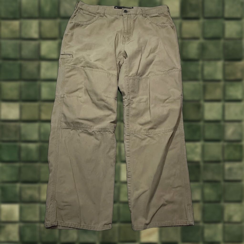 Vintage REI Co-op Trailsmith Double Knee Khaki Pants Mens 36x30 Regular Outdoors Hiking Canvas Cotton Blend Beige Straight Front Regular Pants Size US 36 / EU 52 - 1 Thumbnail