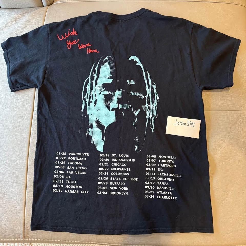 Travis Scott ASTROWORLD Tour Tee Travis Scott size L Black USED 